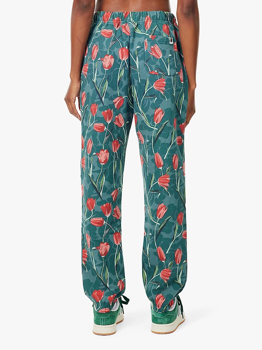 Tulip Camo tapered-leg cotton-jersey jogging bottoms - 4