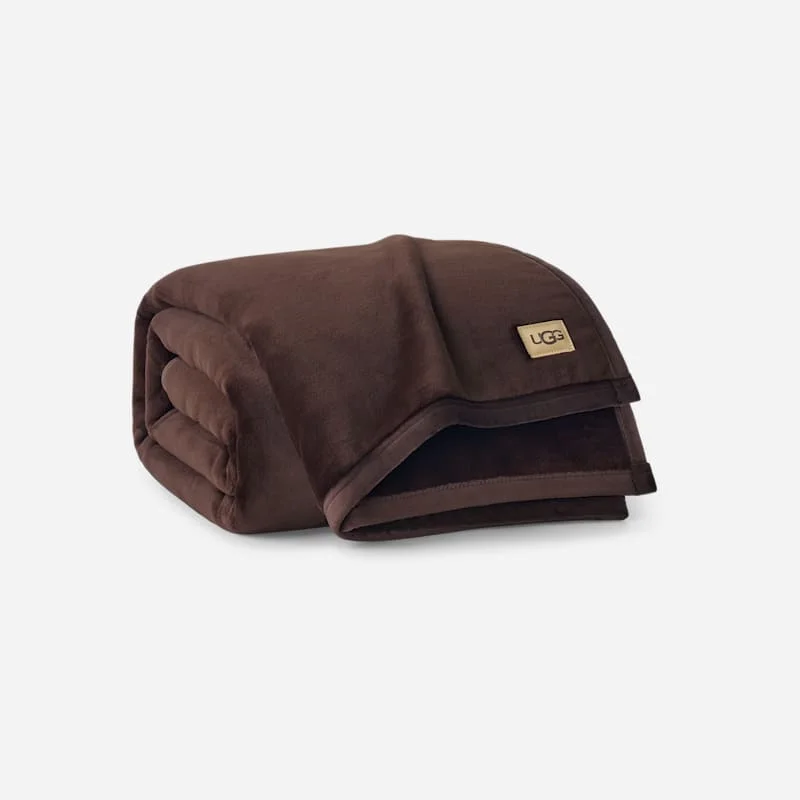 ® Coco Throw 50" x 70" Polyester Blankets in Burnt Cedar - 1