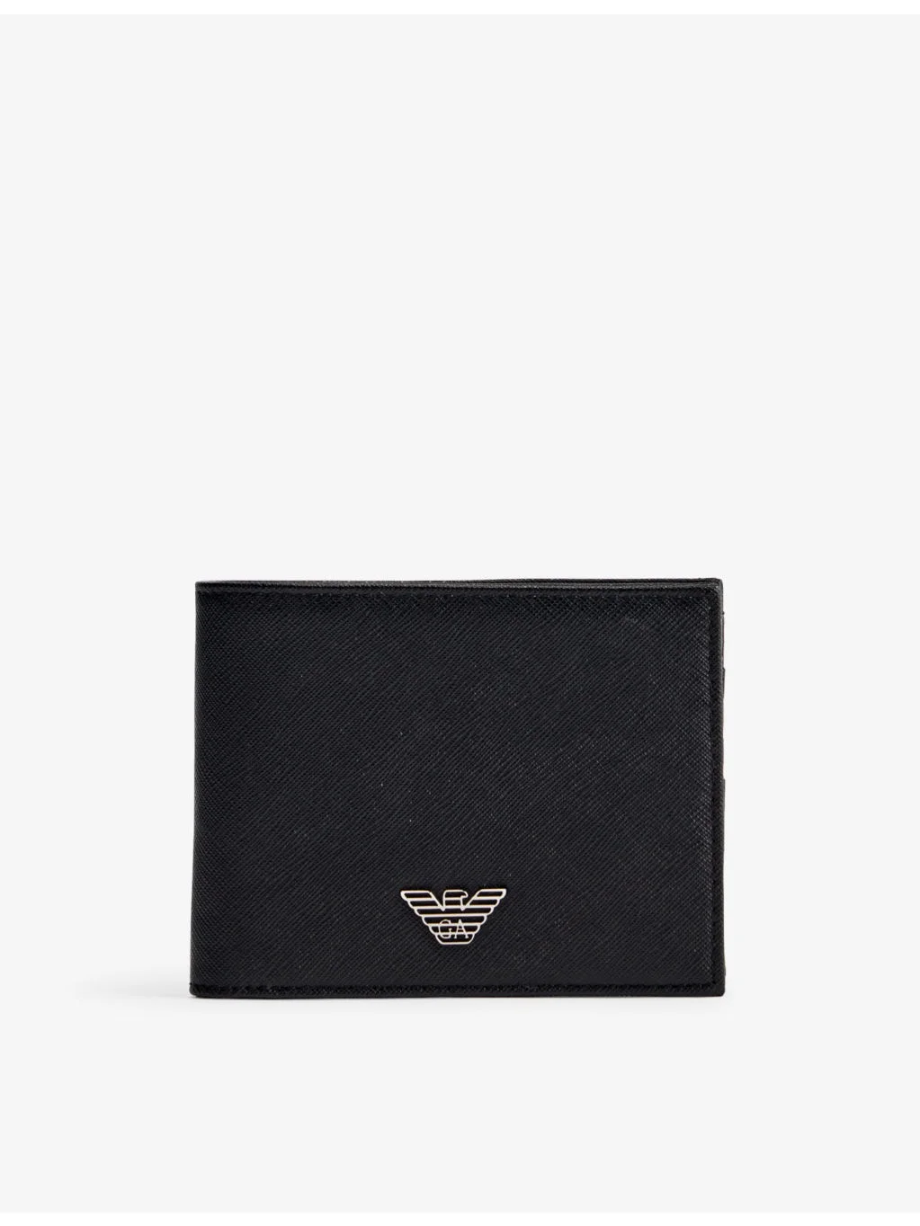 Brand-plaque billfold woven wallet - 1