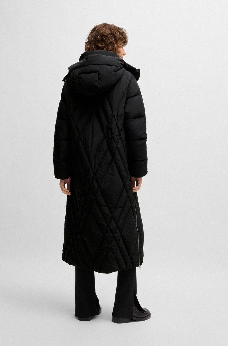 QUILTED DOWN COAT WITH ADJUSTABLE HOOD 4