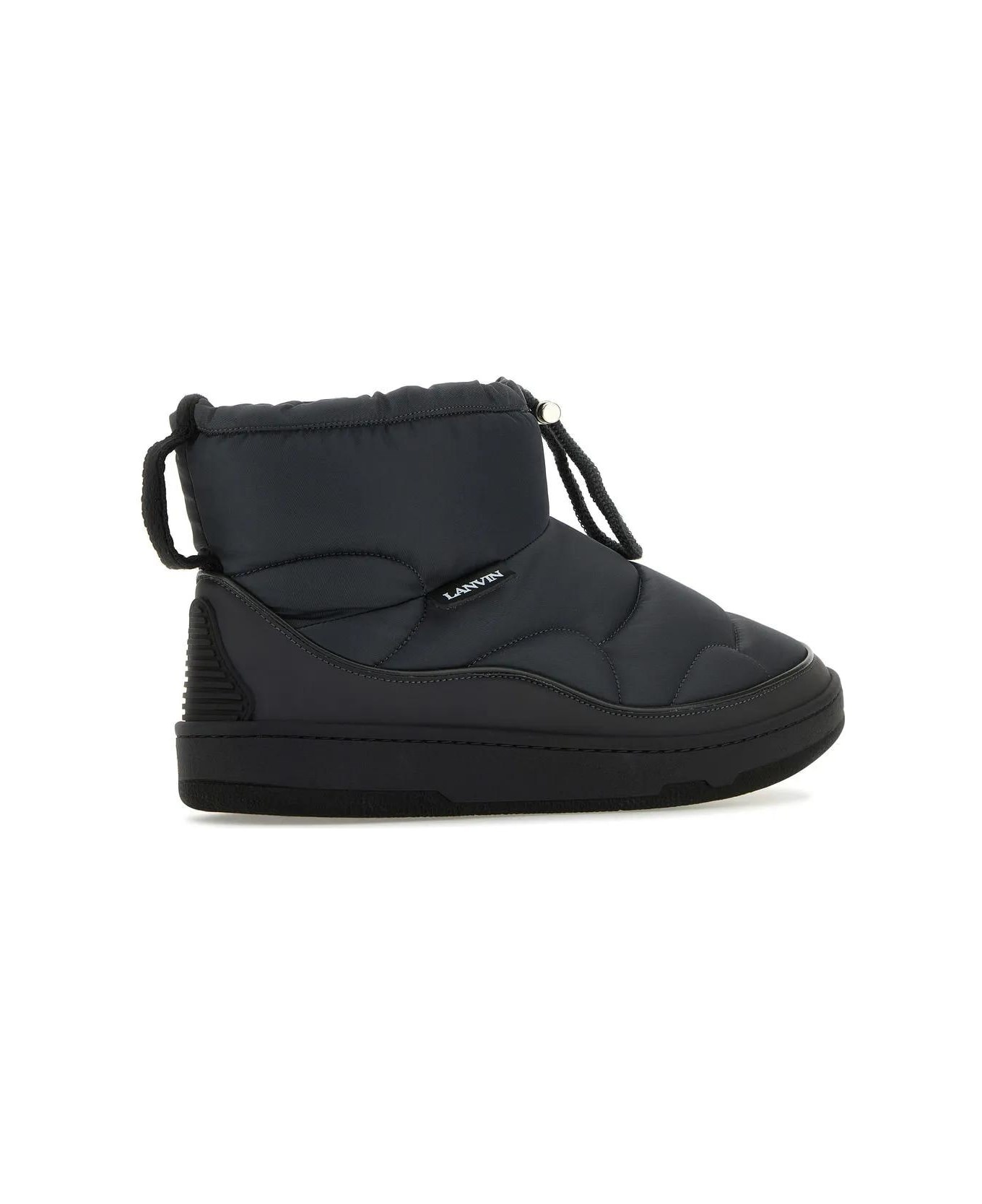 Graphite Fabric Curb Snow Ankle Boots - 3