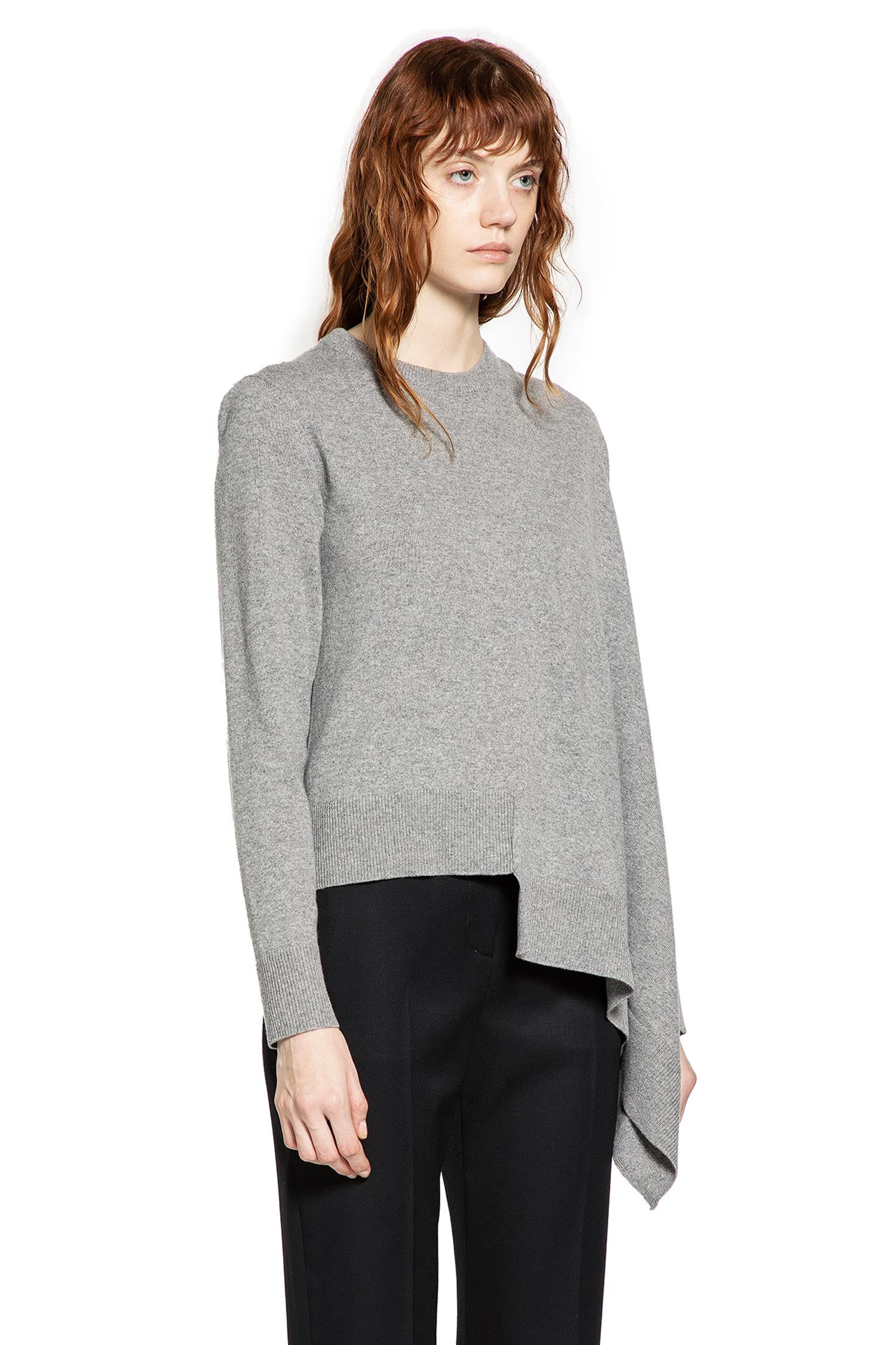 Asymmetric Wool Cashmere Jumper - 2