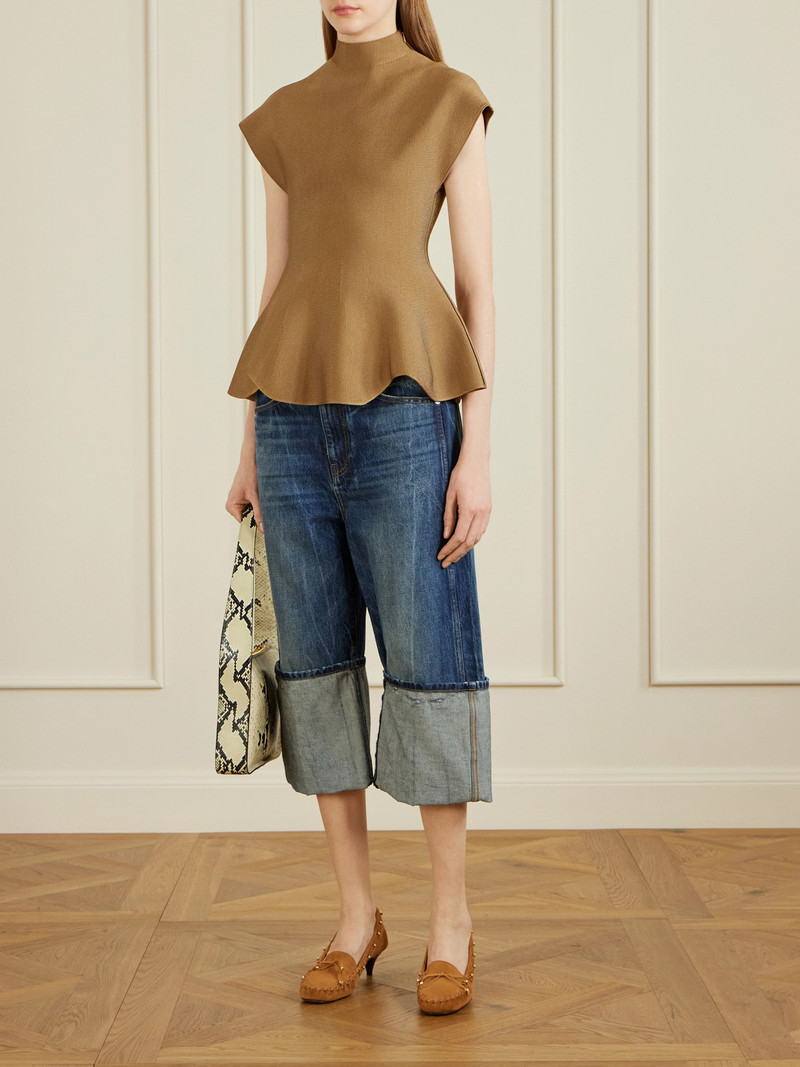 KHAITE Boyle Cropped Low-rise Straight-leg Jeans outlook