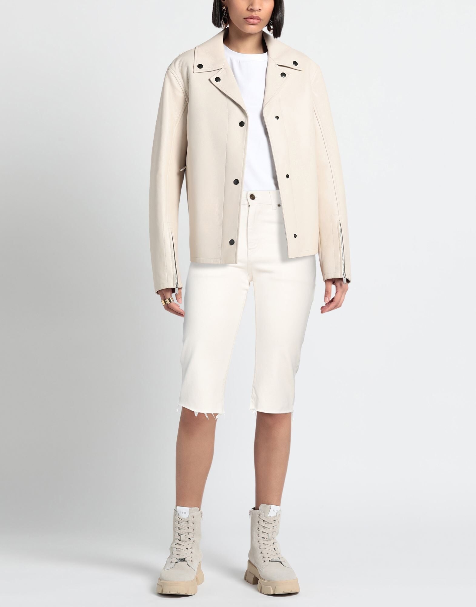 White Women's Denim Pants - 2