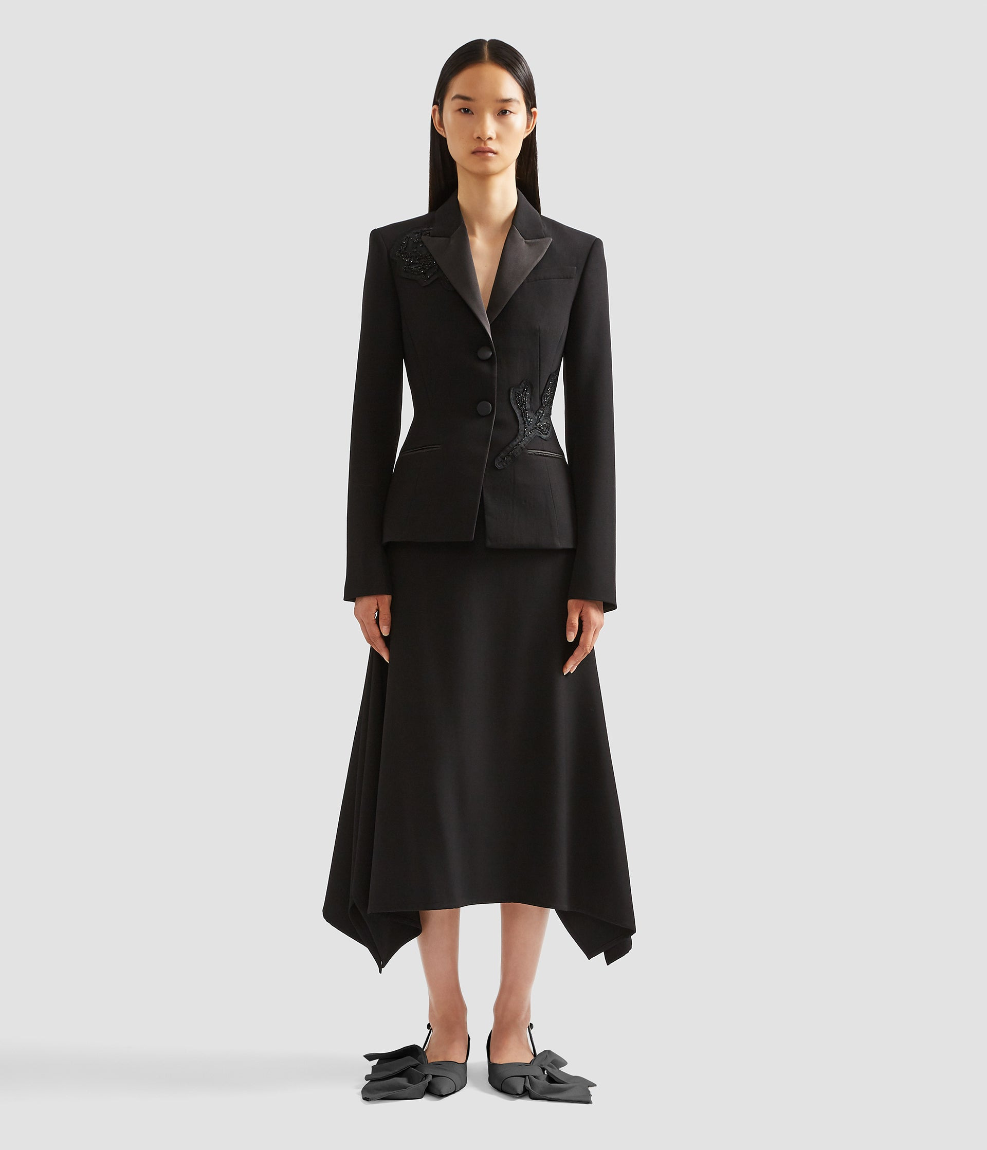 FITTED SINGLE BREASTED BLAZER - 4