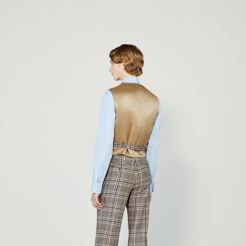 Gucci HA HA HA check vest 6