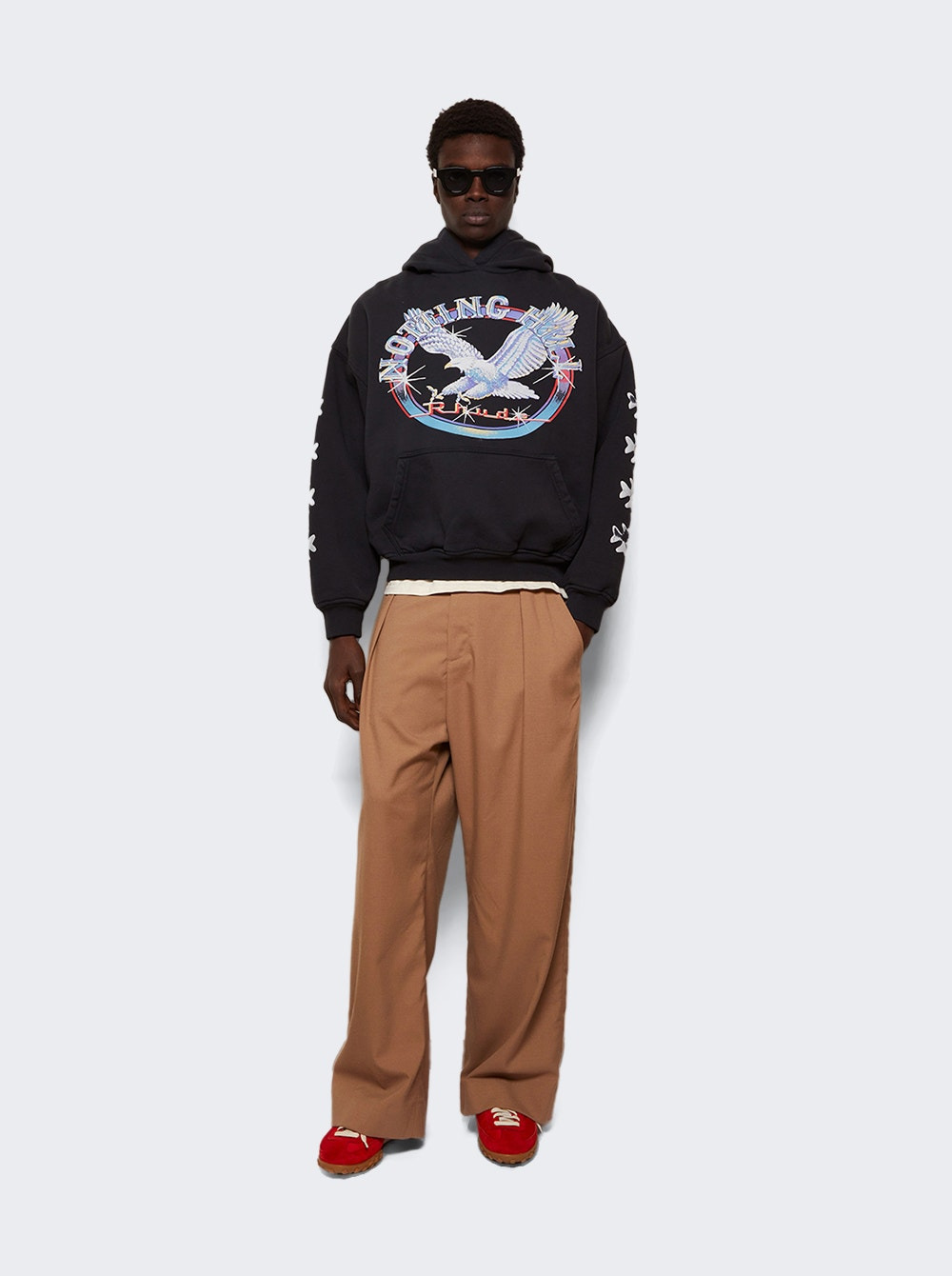 Notting Hill Eagle Hoodie Vintage Black - 5