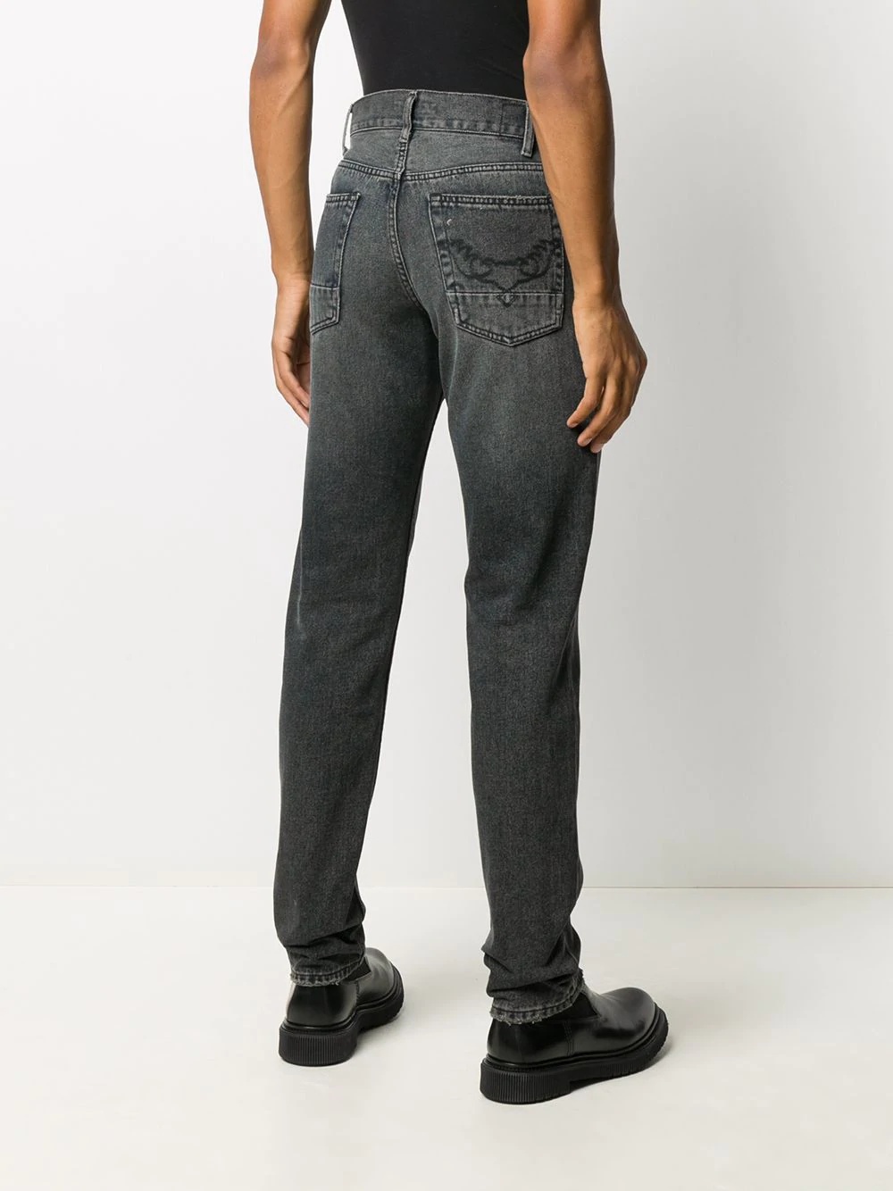 straight-leg mid-rise jeans - 4