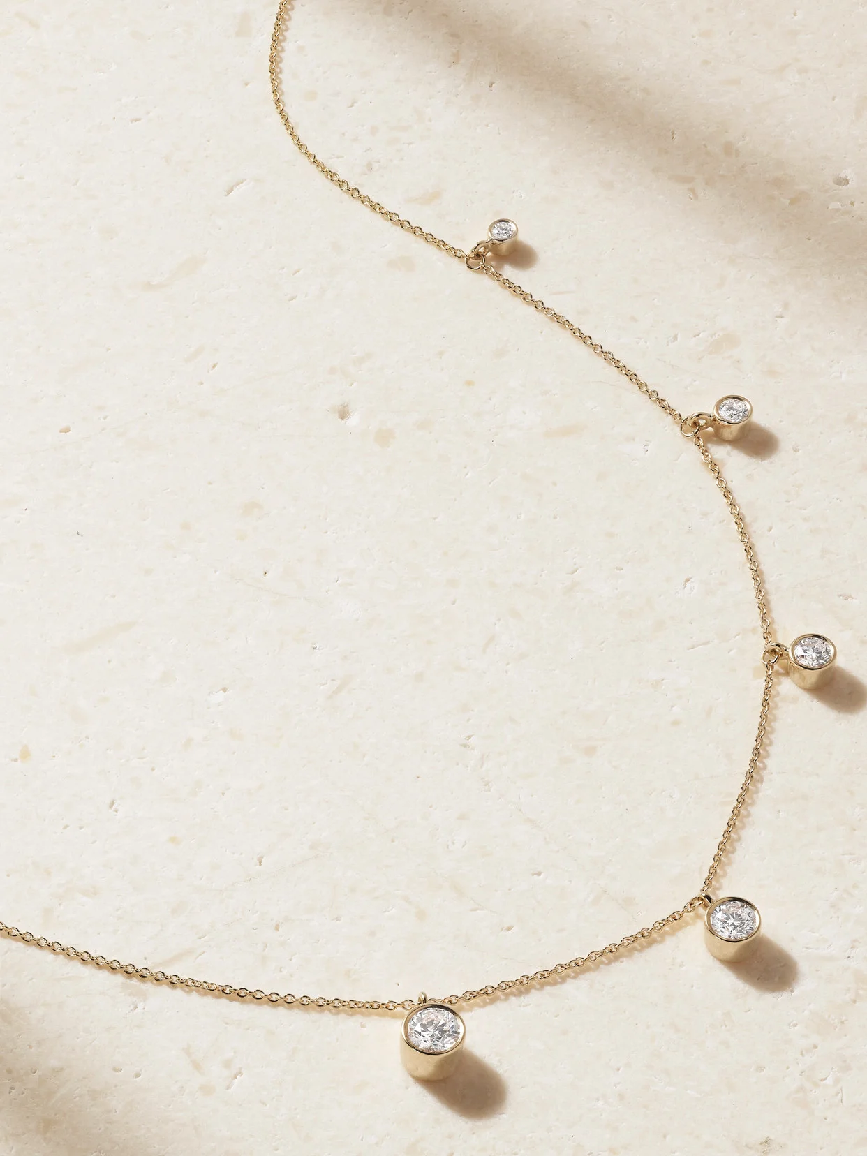 Lou Ensemble 18-karat Recycled Gold Diamond Necklace - 1