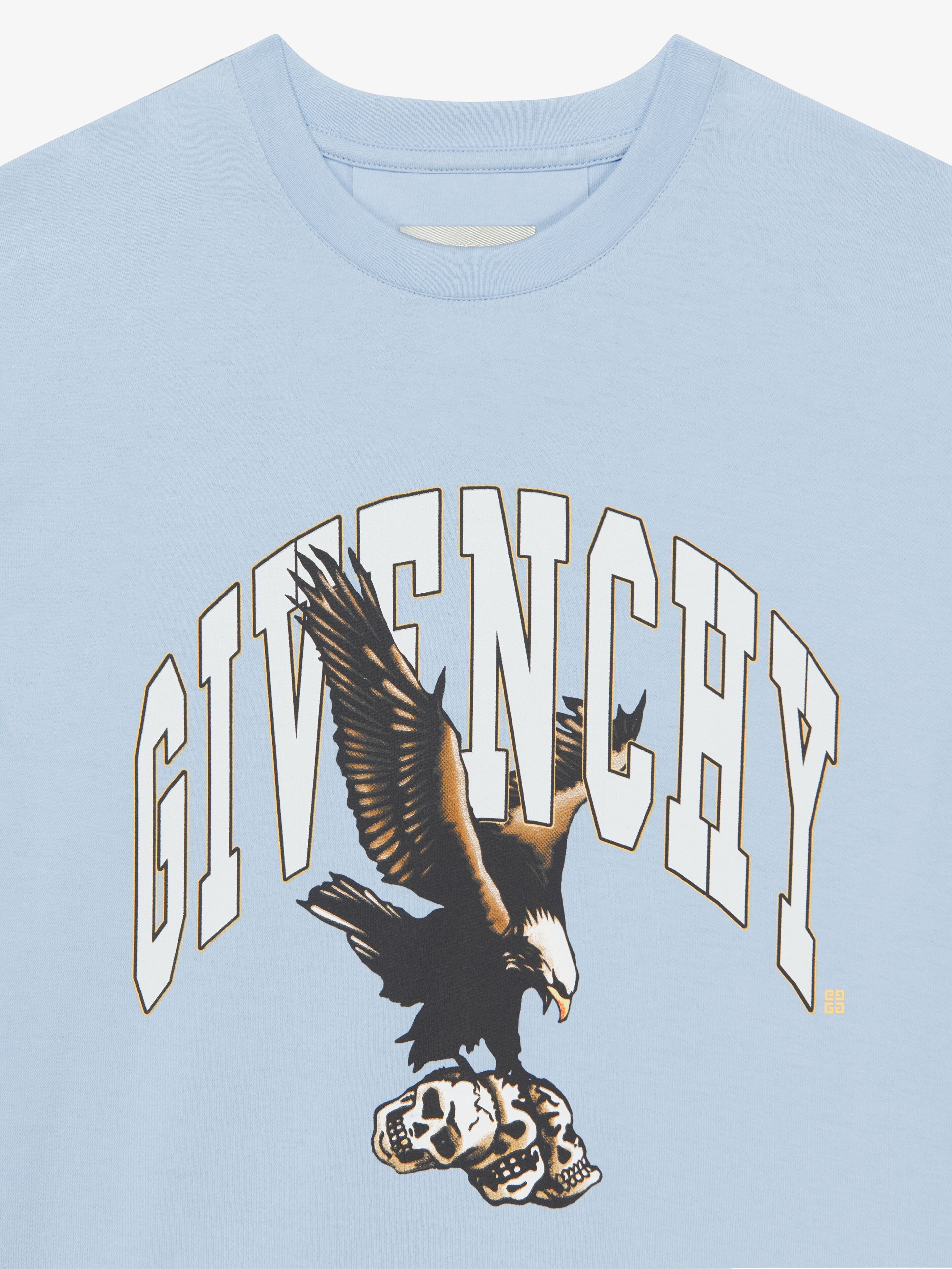 SLIM FIT T-SHIRT IN COTTON WITH GIVENCHY EAGLE PRINT - 5