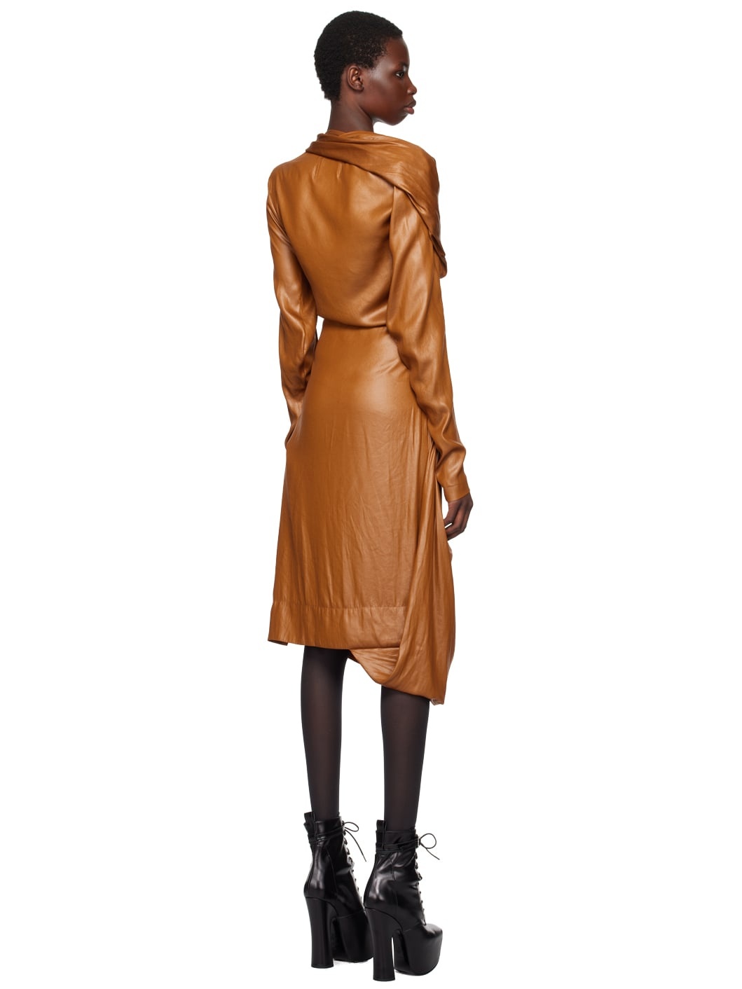 Beige Galatea Midi Dress - 3