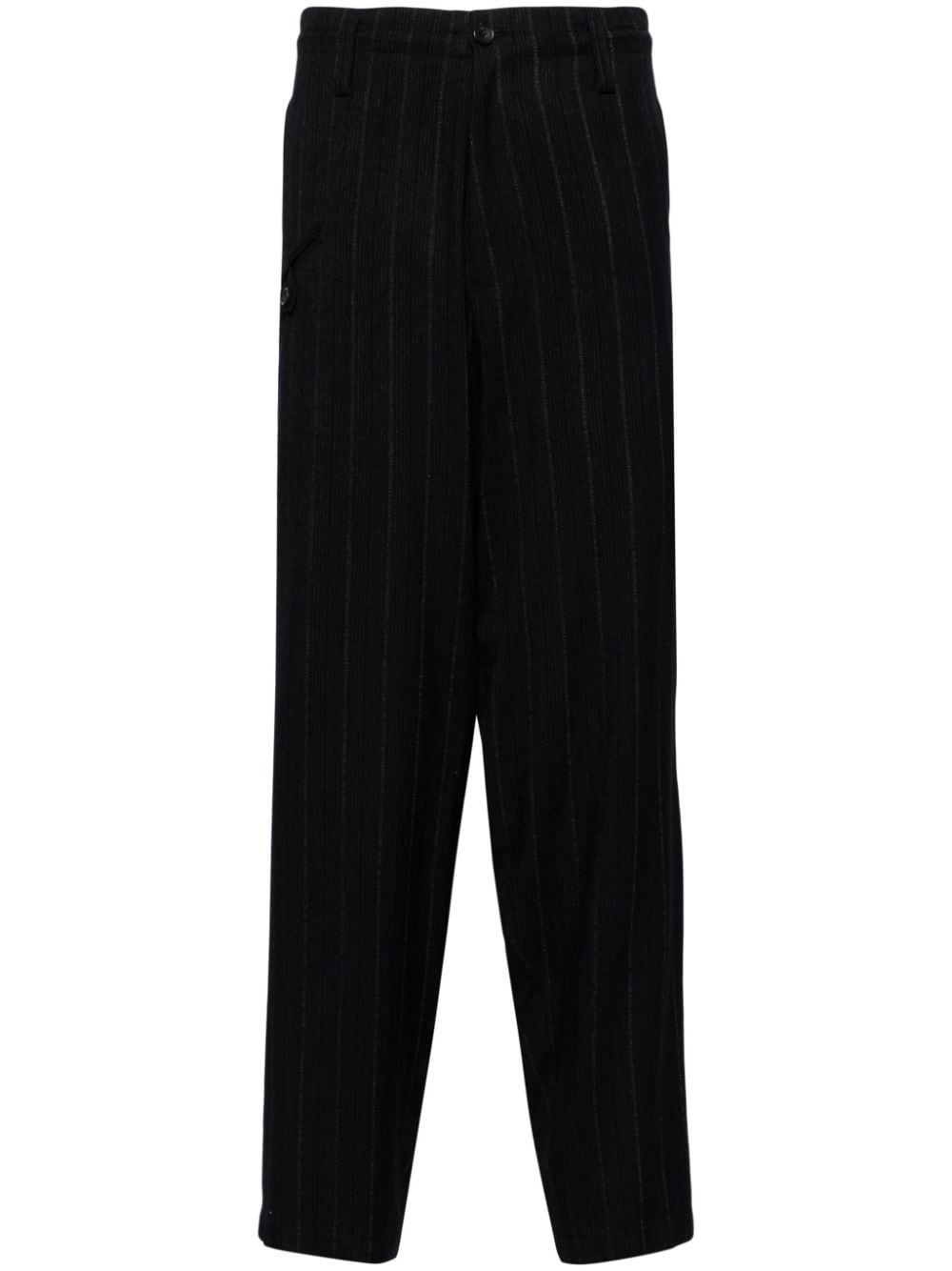 pinstriped tailored trousers - 1