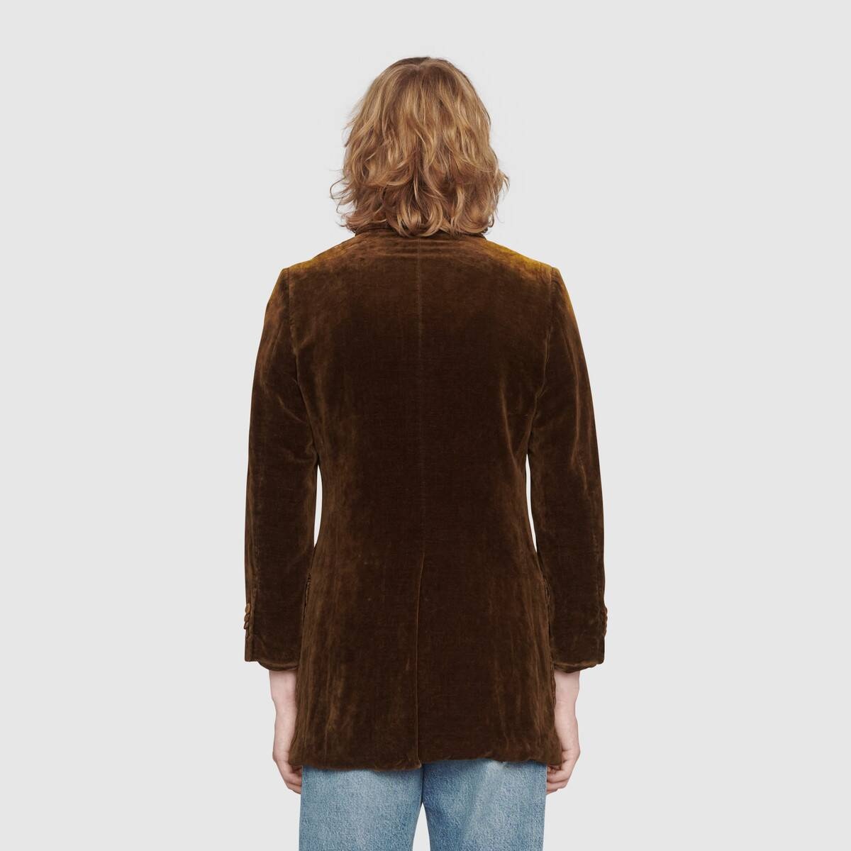 Long velvet jacket - 4