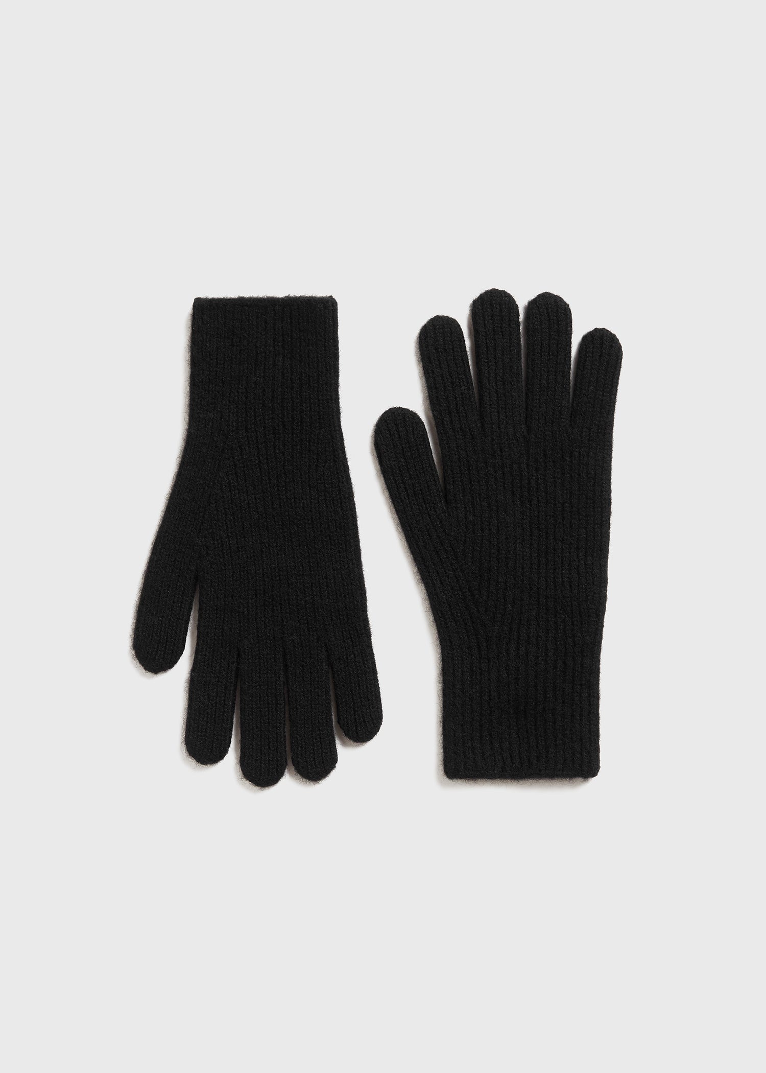 Cashmere gloves black - 1