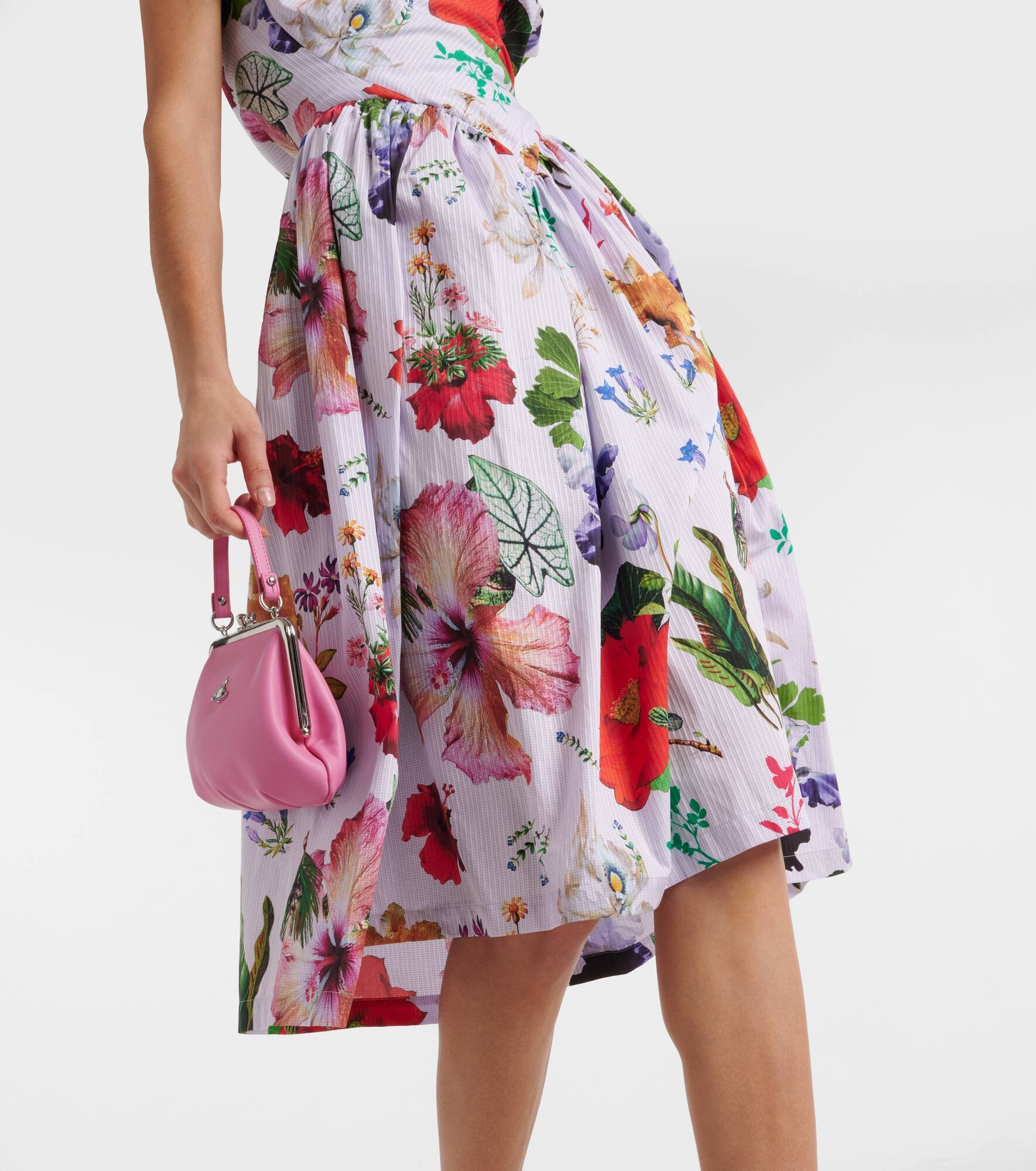 【Vivienne Westwood】サンデー コットンコルセットミディドレス Sunday cotton corset midi dress in white - Vivienne Westwood
