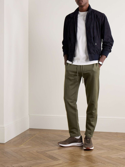 Loro Piana Kawaguchi Slim-Fit Cotton, Linen and Cashmere-Blend Jersey Sweatpants outlook