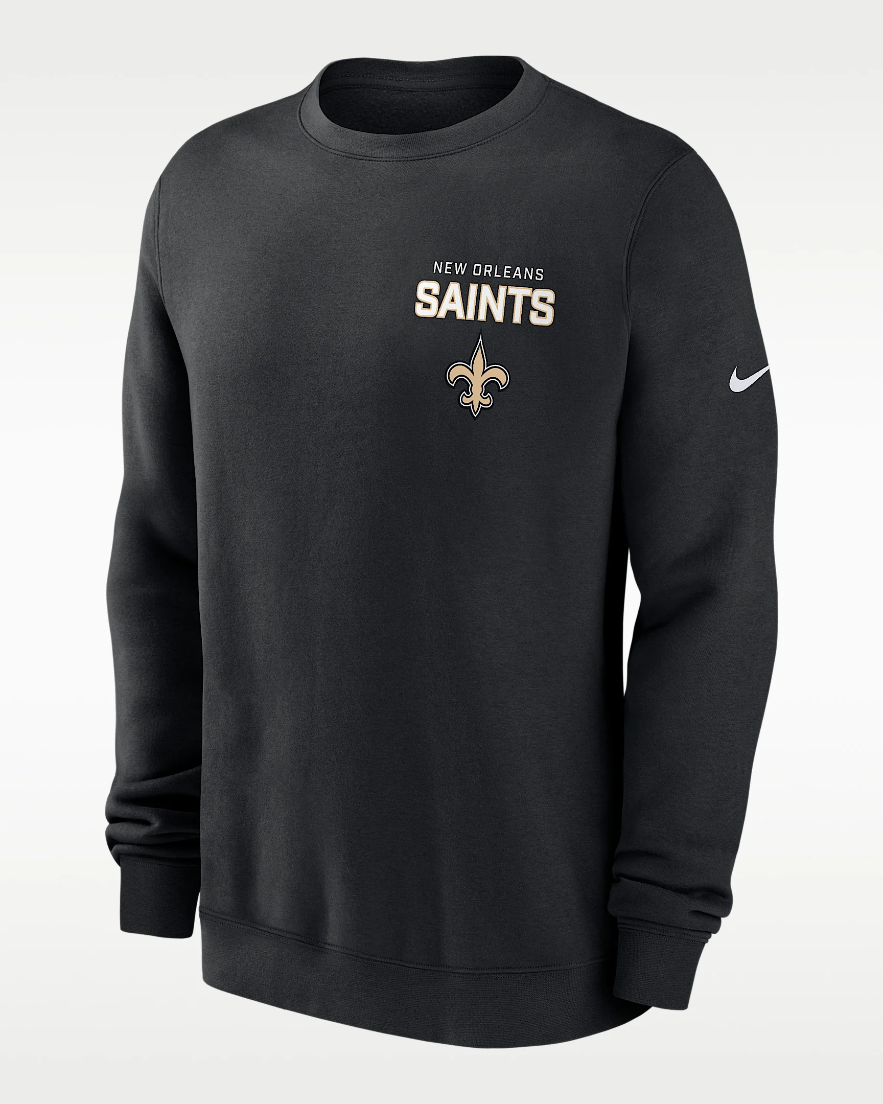 New Orleans Saints Draw Block Club Men's Nike NFL Pullover Crew - 1