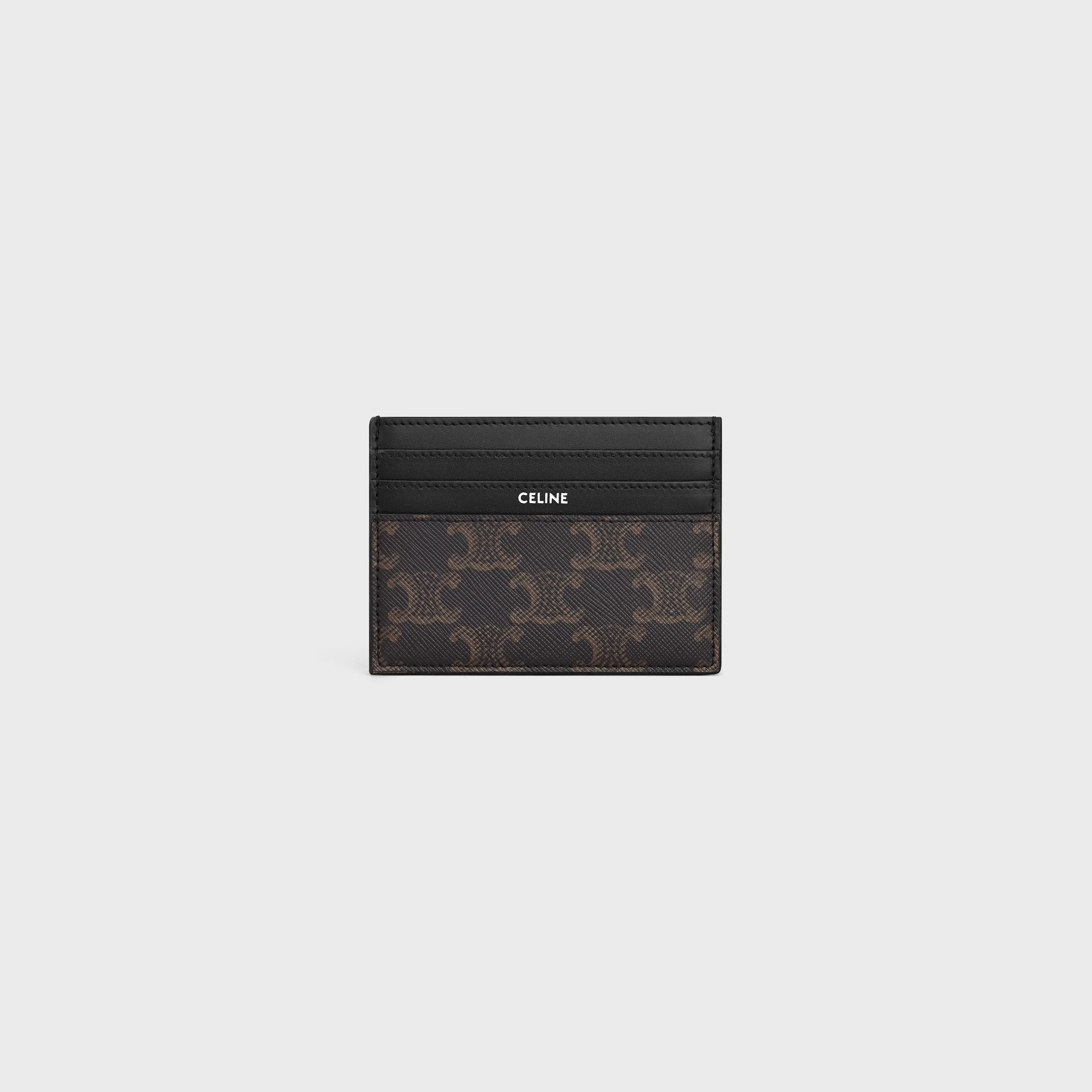 LARGE CARD HOLDER in TRIOMPHE CANVAS AND CLAFSKIN - 1