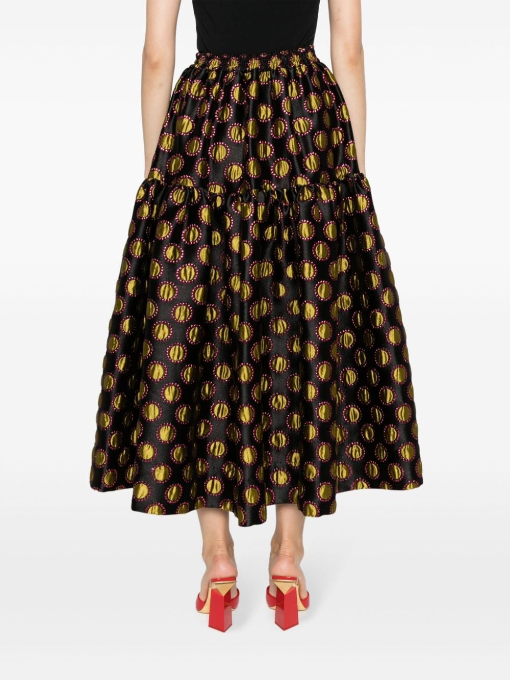 Oscar graphic-print skirt - 4