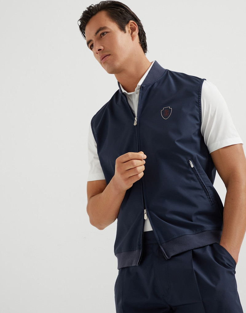 Nylon vest with logo 1