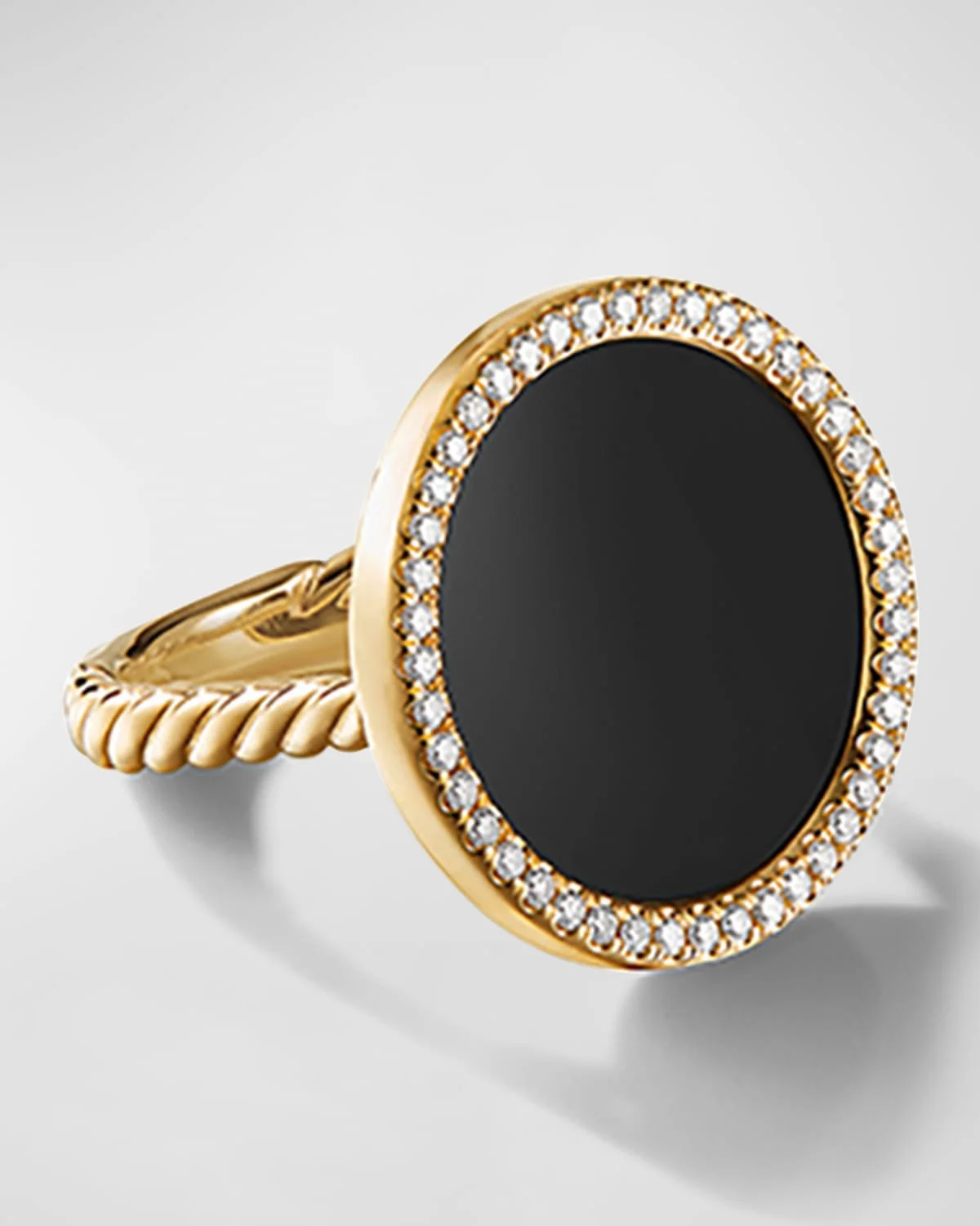 DY Elements Ring with Gemstone and Diamonds in 18K Gold - 1