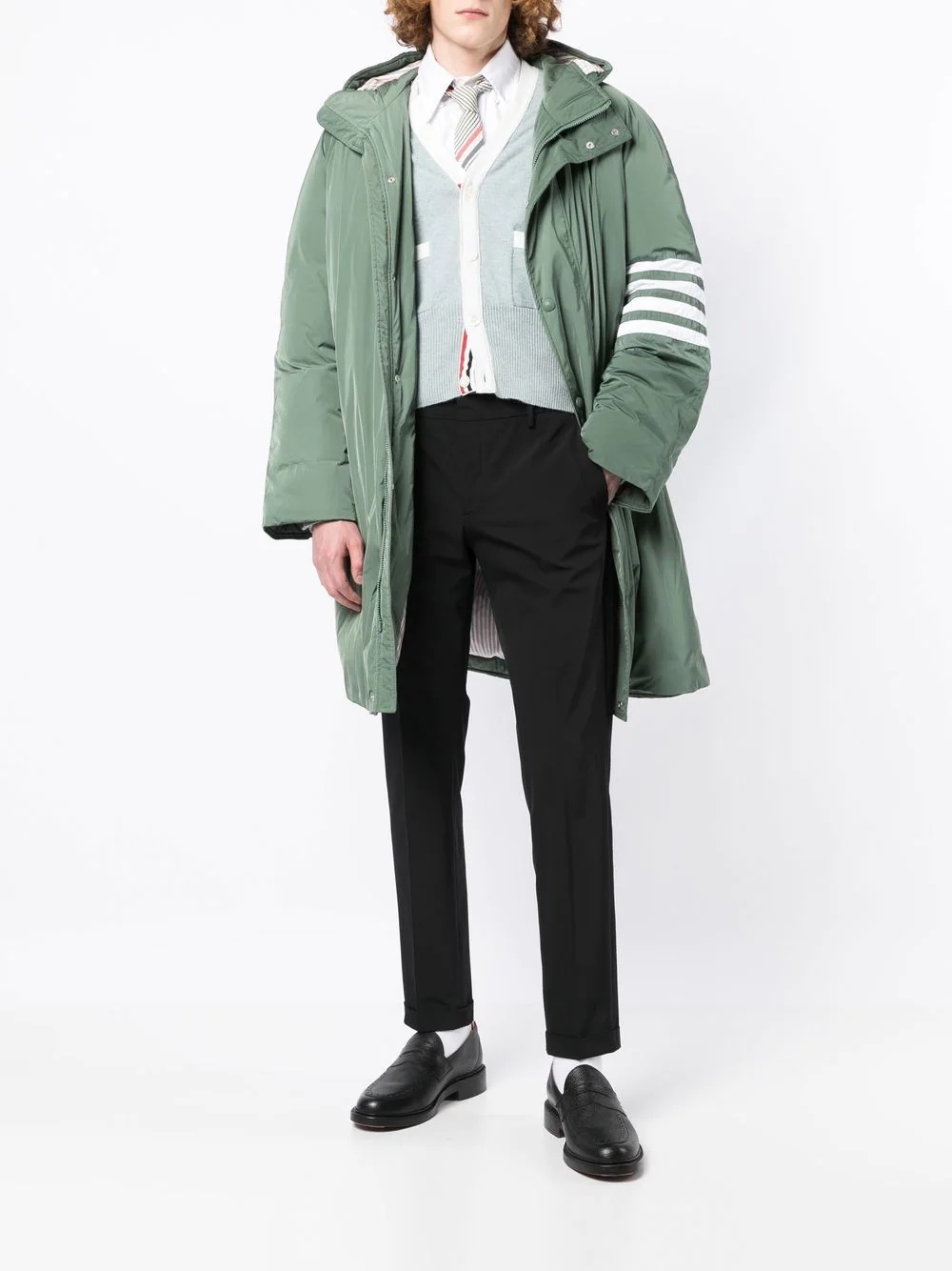 4-Bar stripe parka - 2