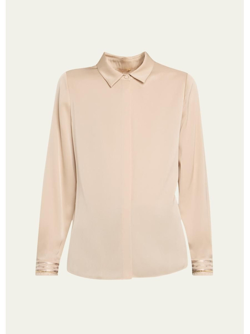 Devin Shimmer Embroidered Blouse 1