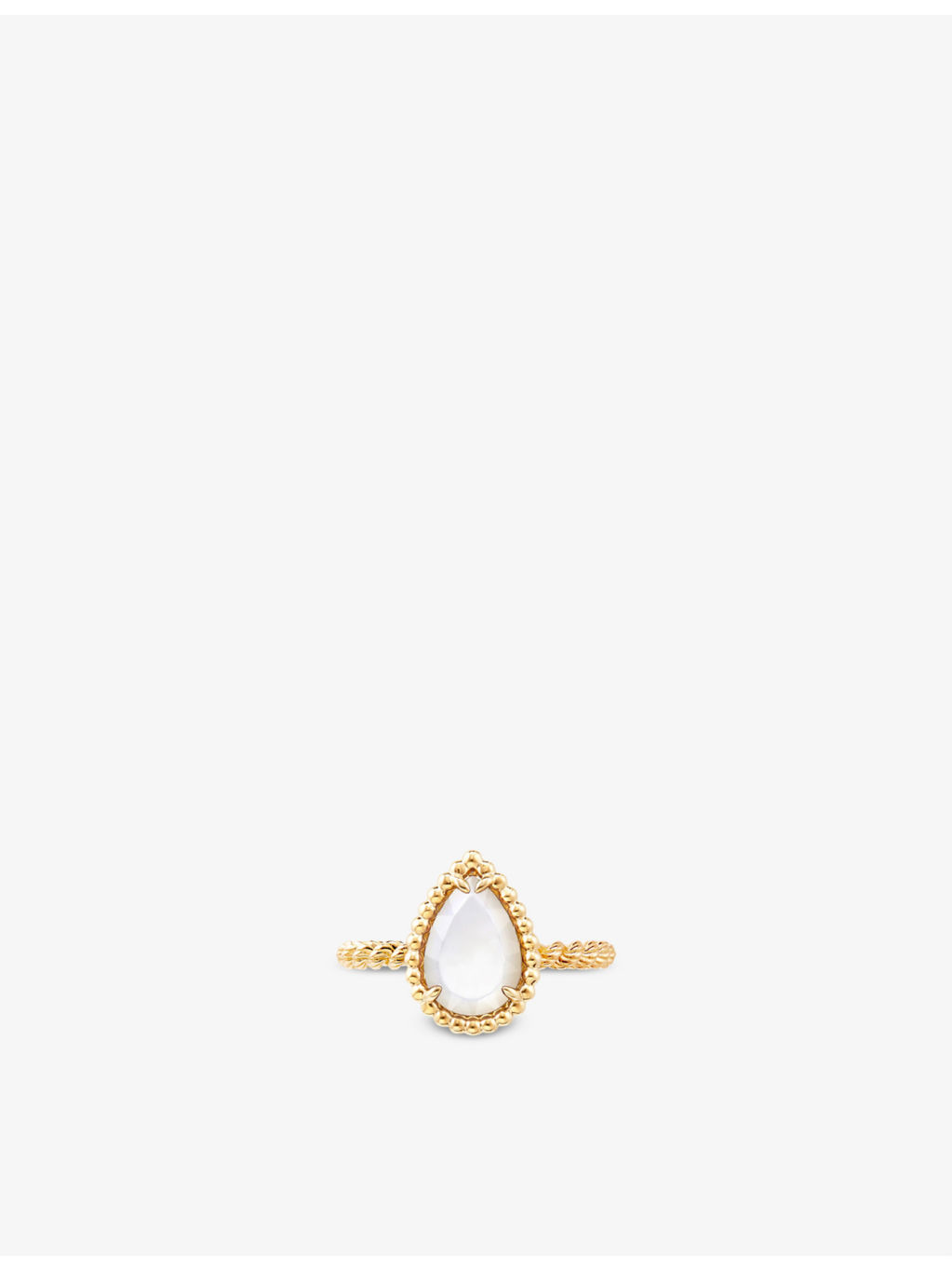Serpent Bohème yellow-gold and mother-of-pearl ring - 3