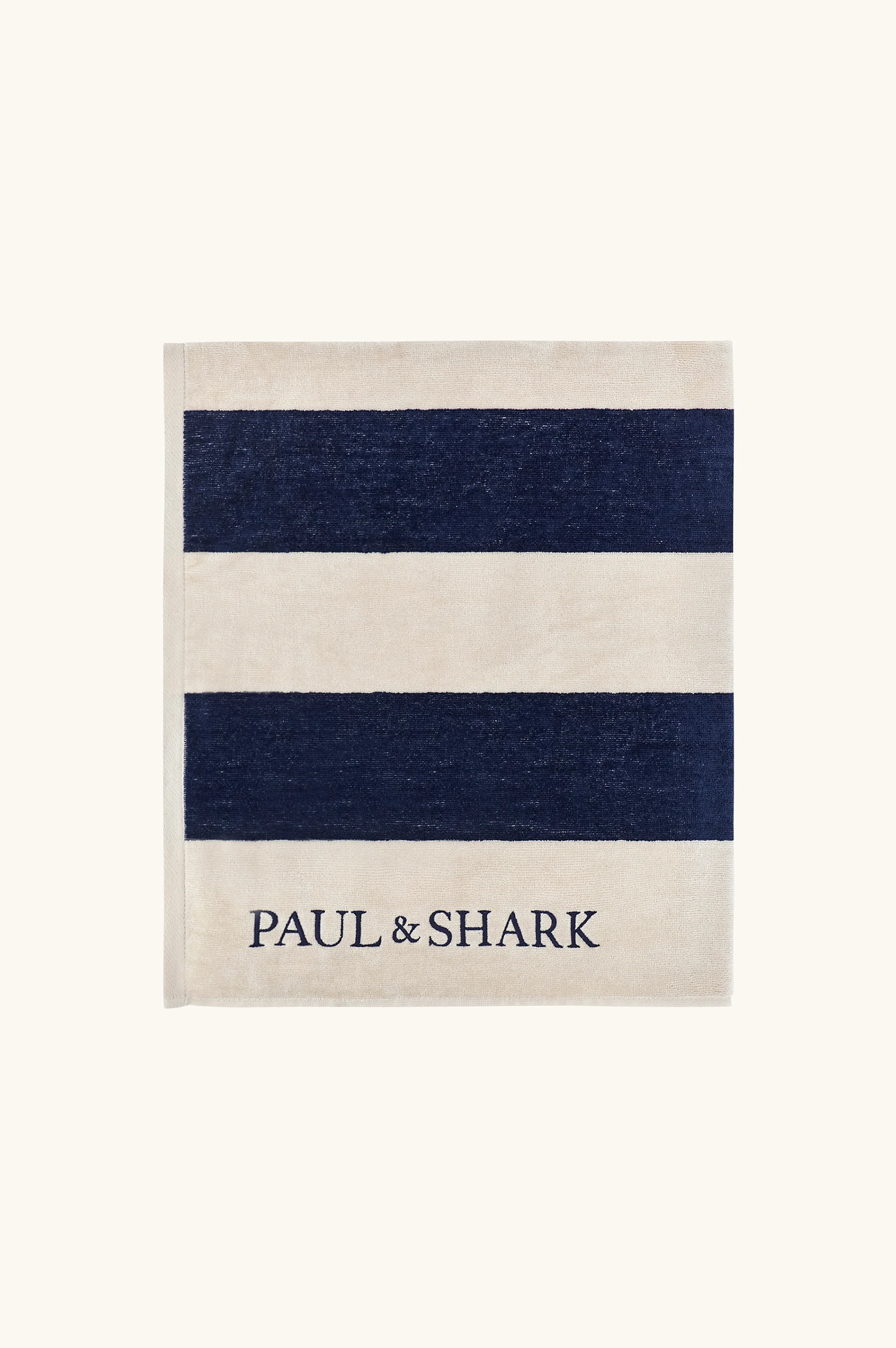 STRIPED BEACH TOWEL WITH EMBROIDERY - 1