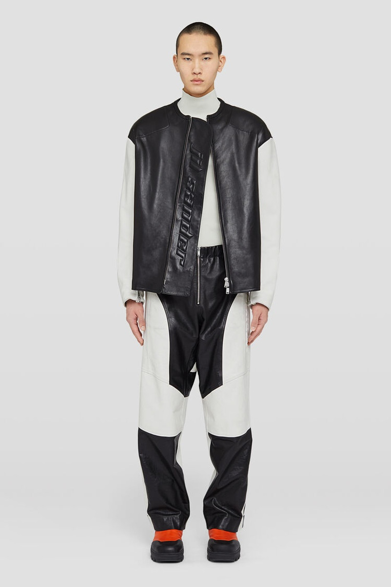 Jil Sander Leather Biker Jacket outlook