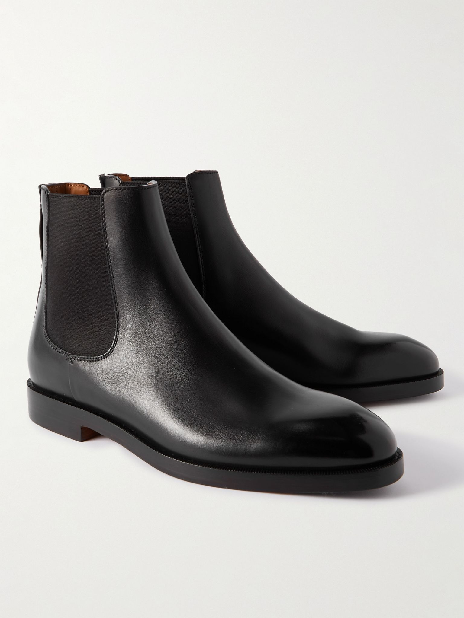 Torino Leather Chelsea Boots Black - 4