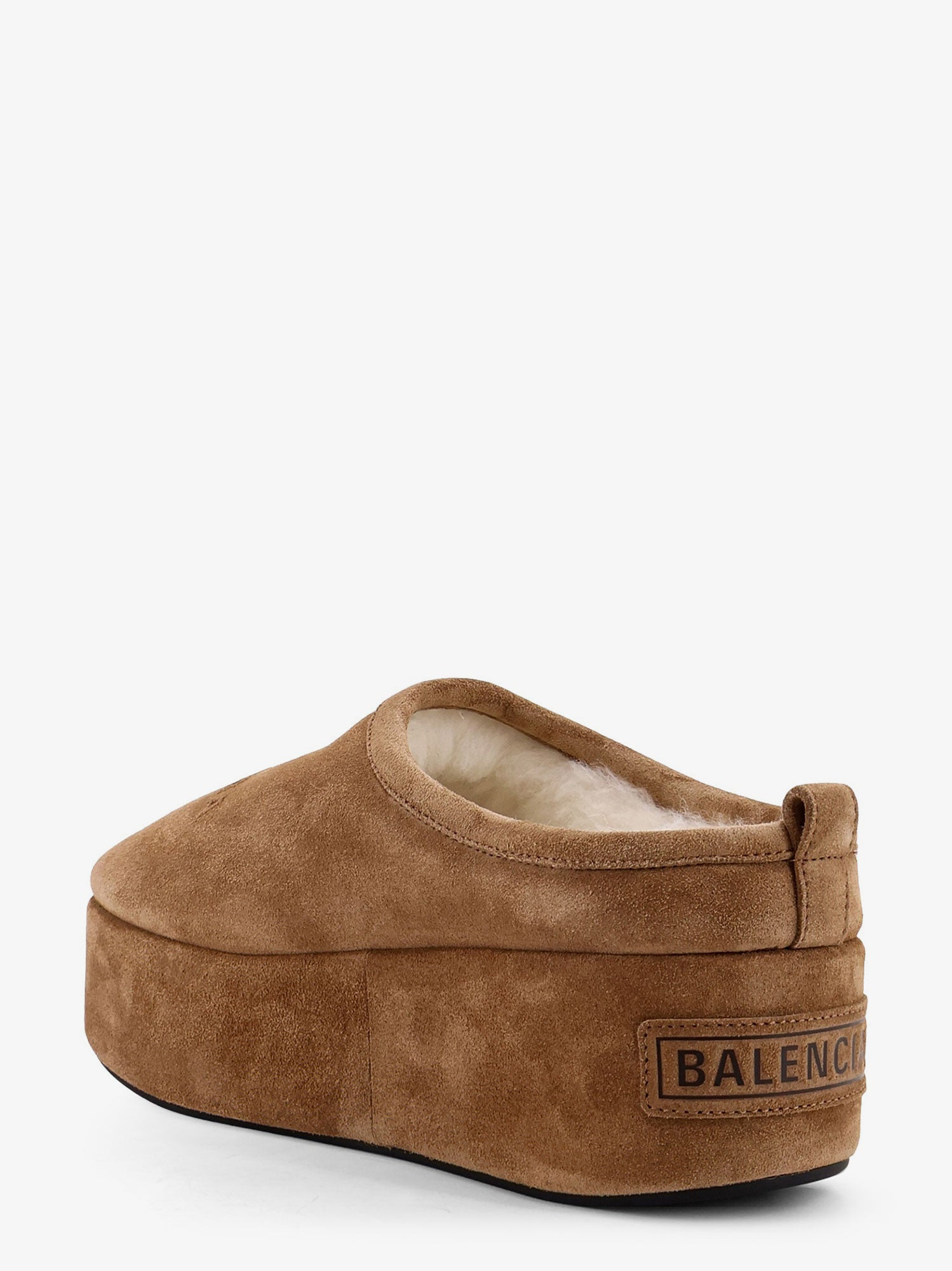 Alaska Soft Suede Mule With Plateau - 3
