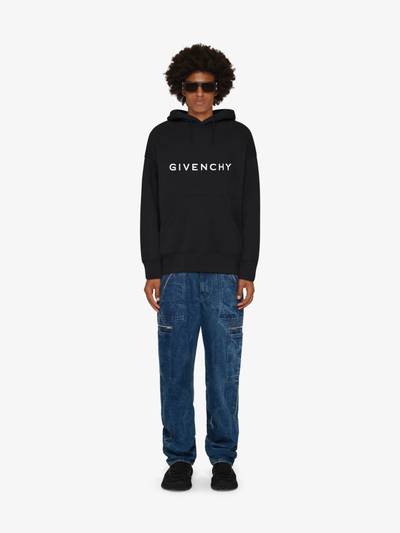 Givenchy GIVENCHY ARCHETYPE SLIM FIT HOODIE IN FLEECE outlook