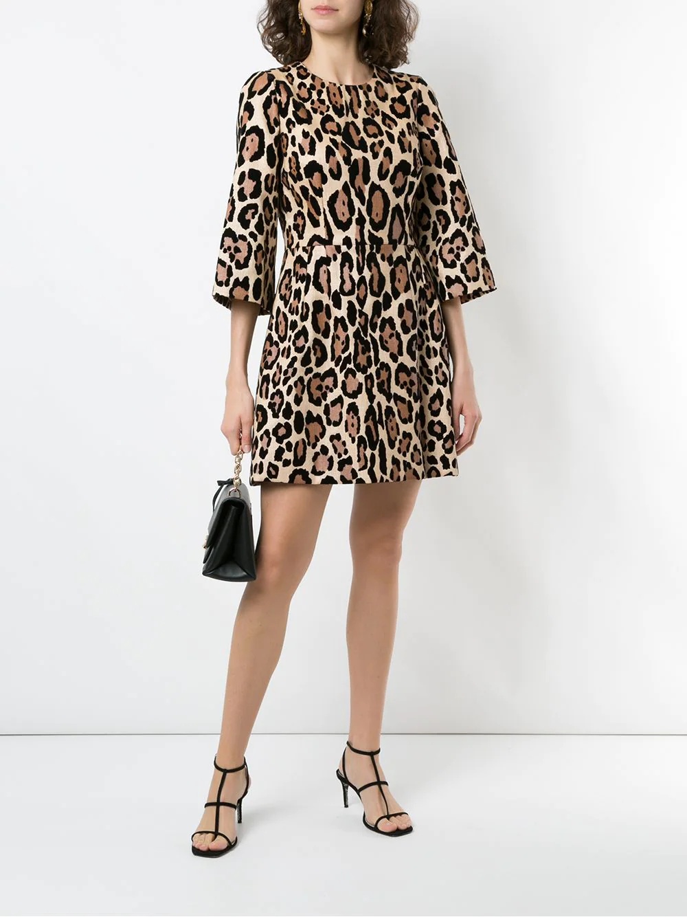 leopard-print mini dress - 2