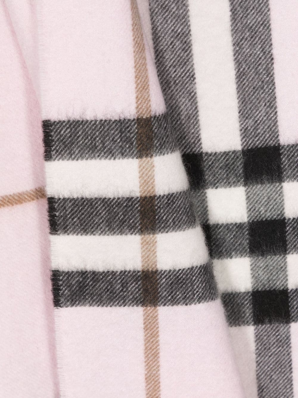check-pattern cashmere scarf - 2