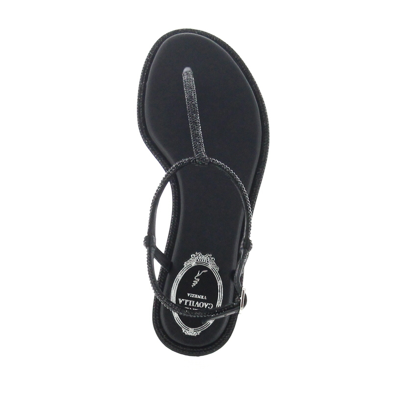 Rene Caovilla – Diana Sandal Black - 3