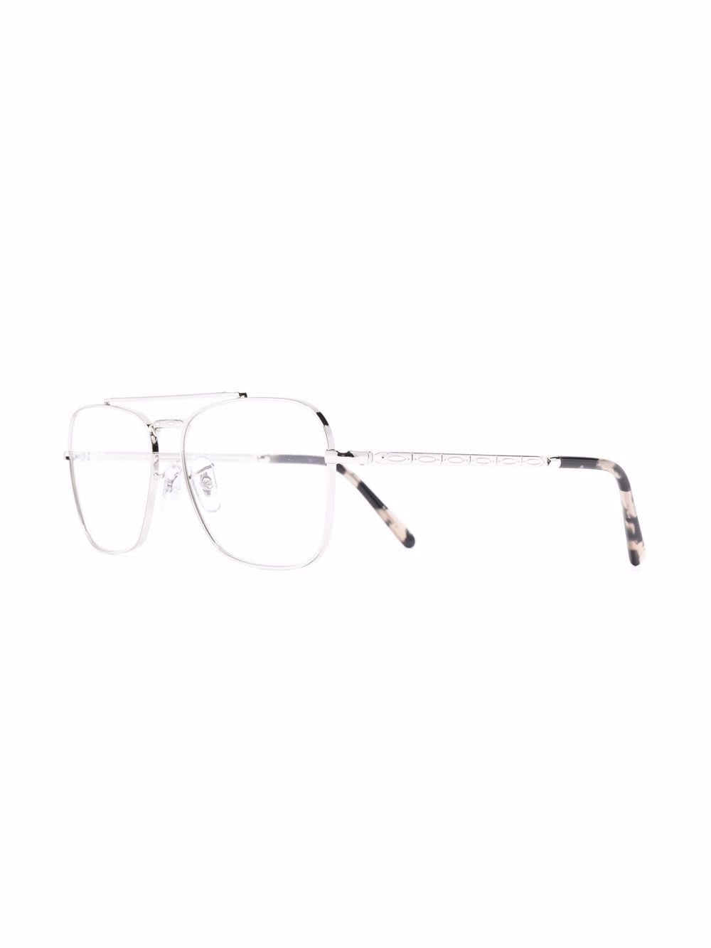 tortoiseshell effect tip glasses - 2