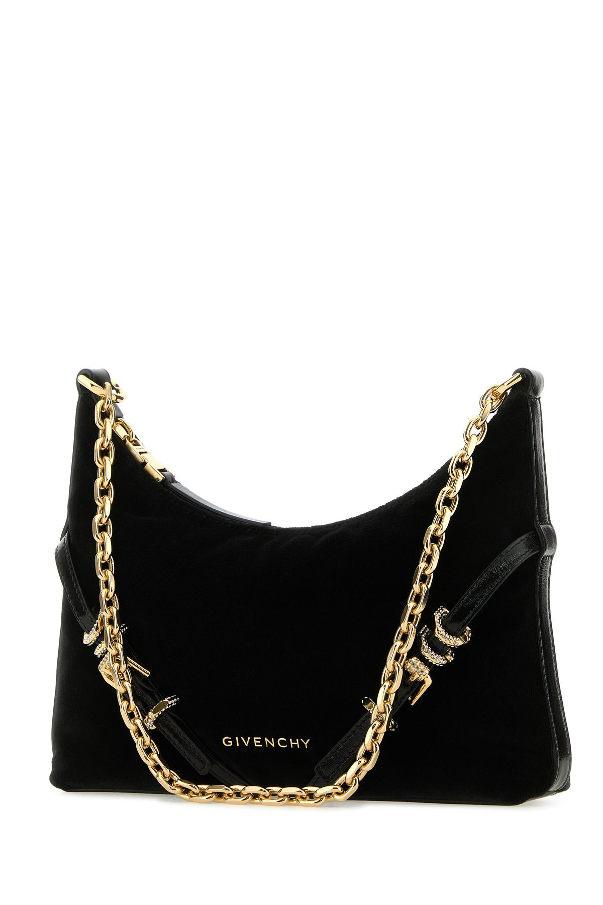 Black velvet Voyou Party shoulder bag - 2