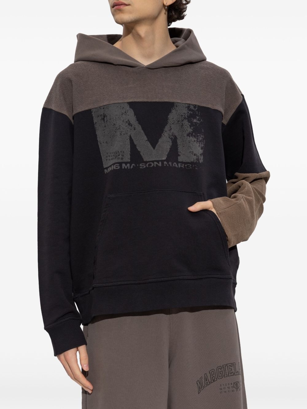logo-print hoodie - 3