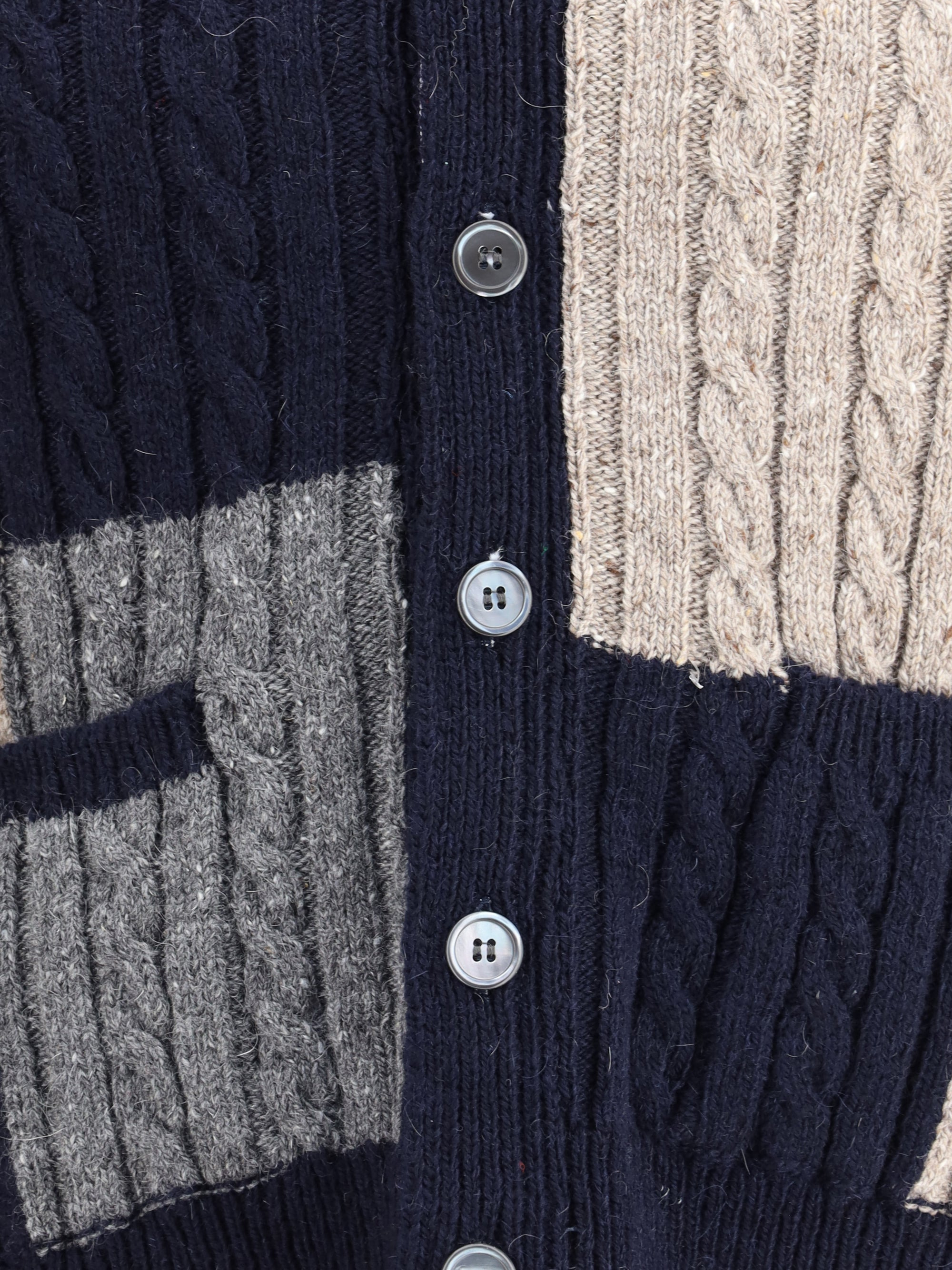 Thom Browne Men Intarsia Cardigan - 3