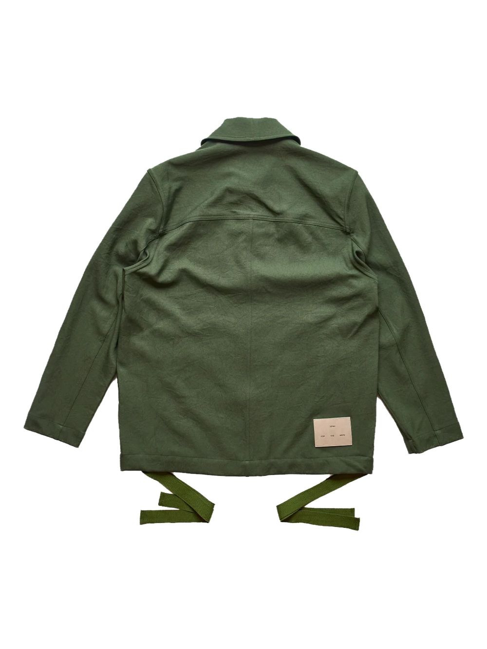 patch-pocket tie-fastening jacket - 2