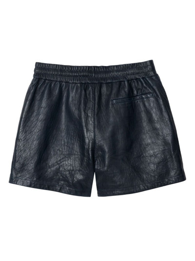 Burberry textured lambskin leather shorts outlook