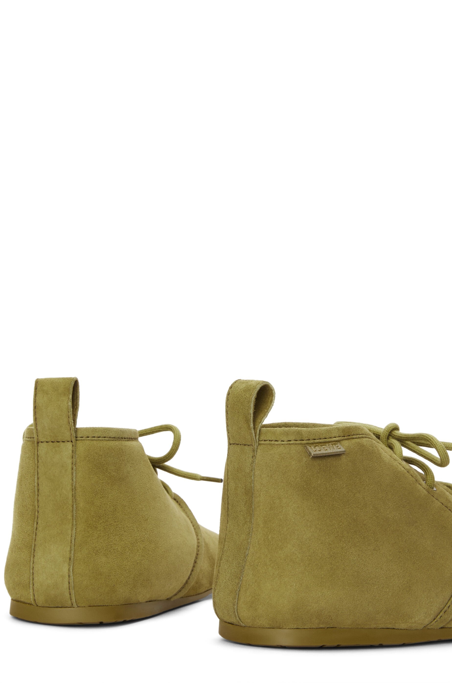 Lago lace-up bootie in suede and shearling - 4