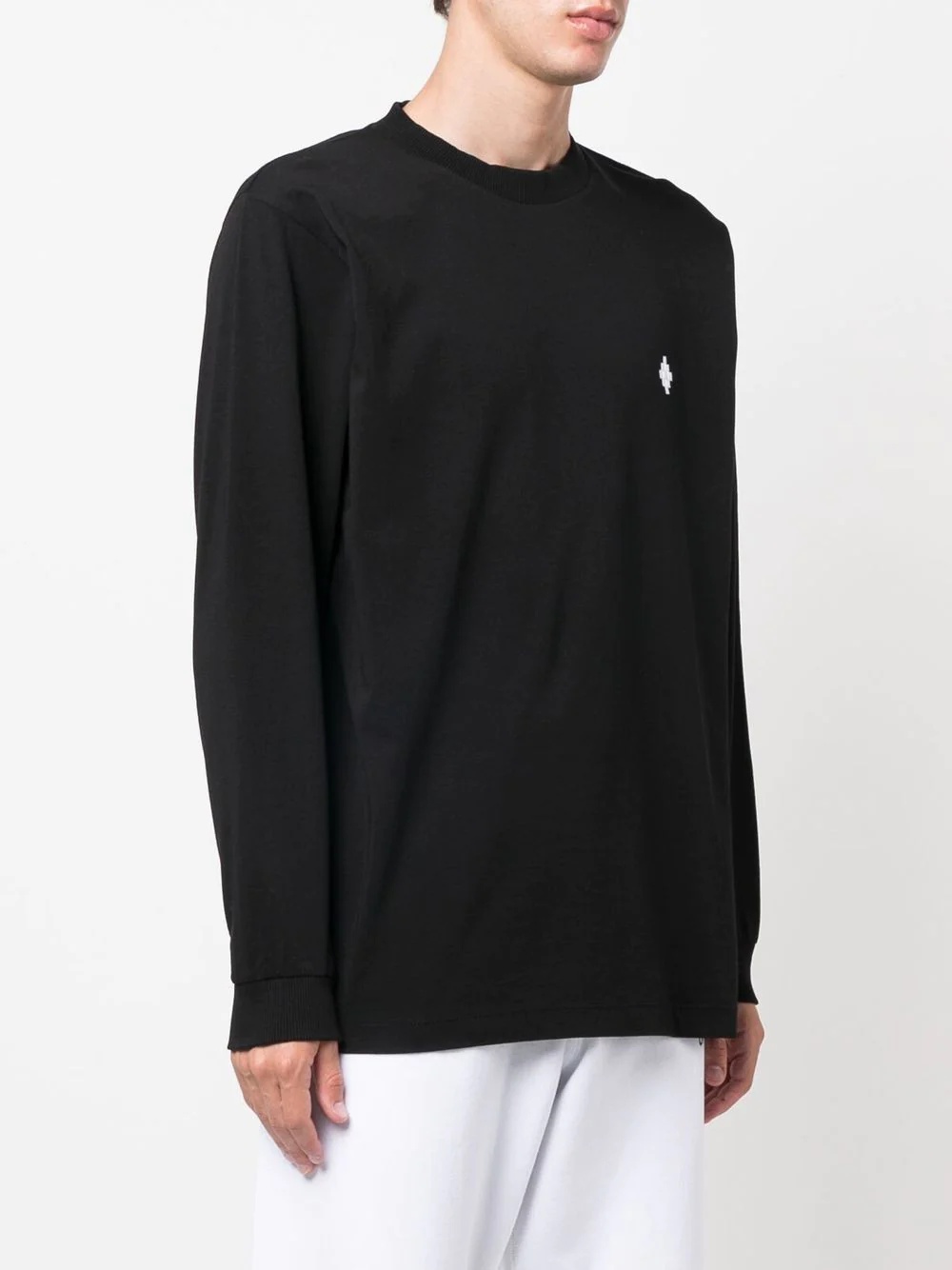 logo-embroidered long-sleeve T-shirt - 3