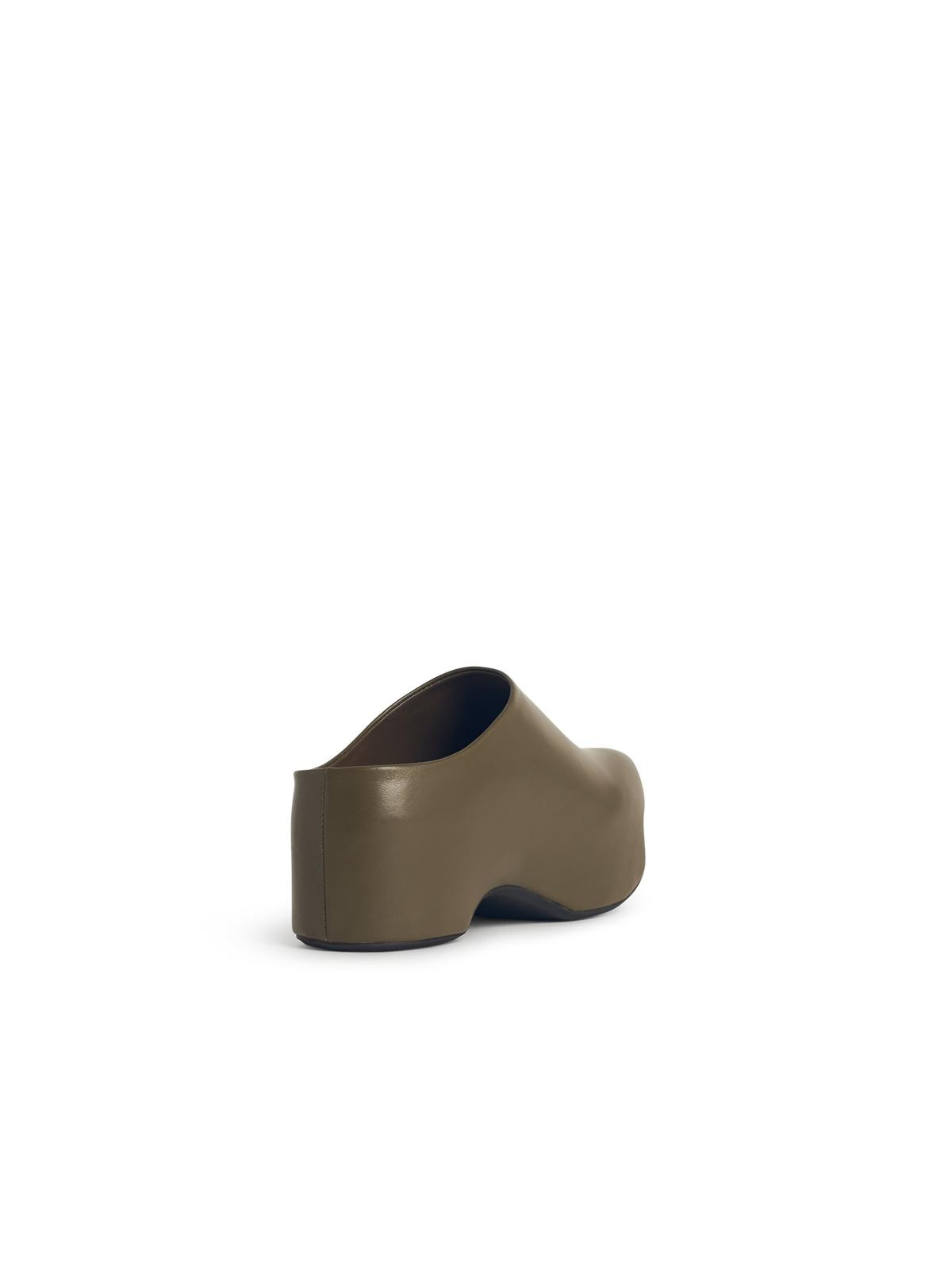 Marni 'Chunky' Green Leather 'Deepsage' Clog Sabots Women - 3