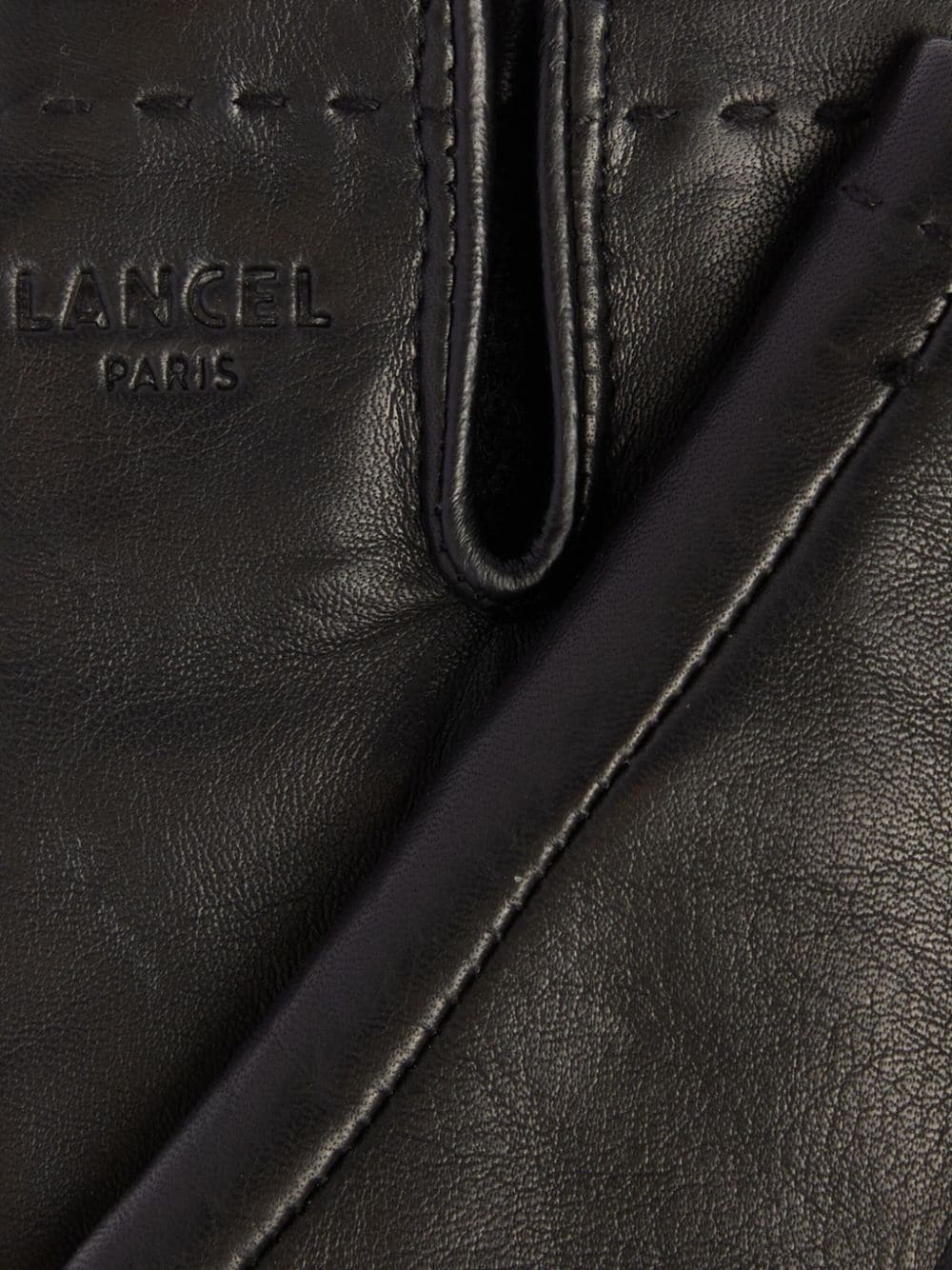 Sellier logo-stamp leather gloves - 2