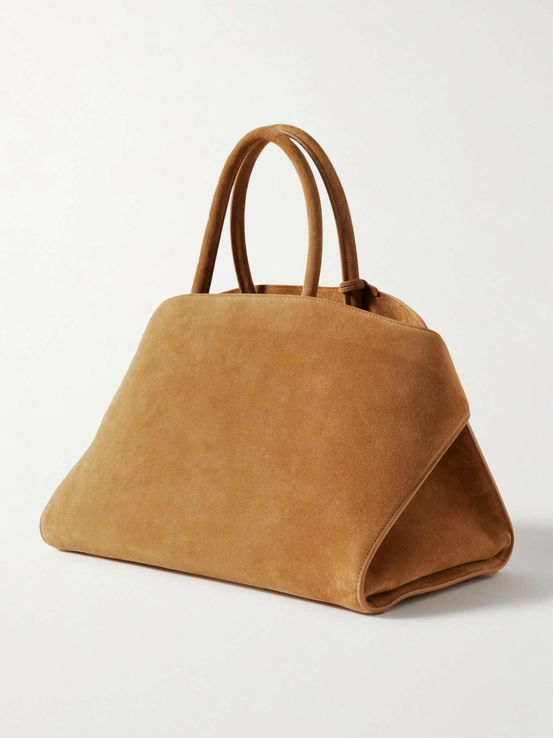 Hug small suede tote Tan 3