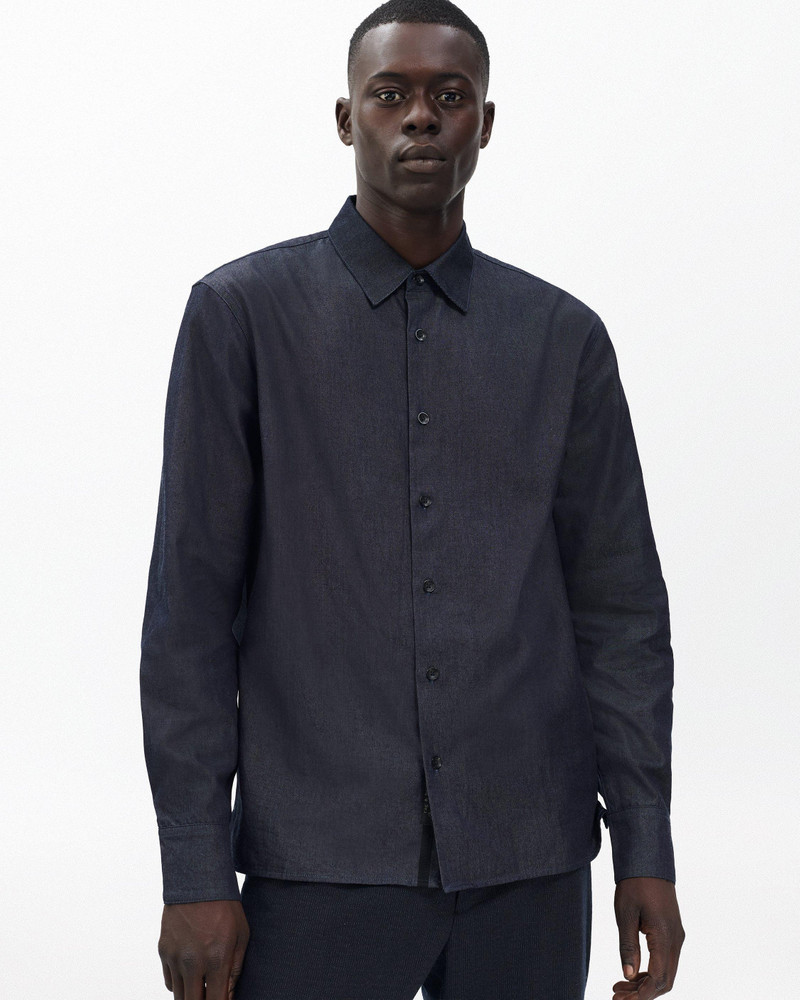 Dalton Japanese Denim Shirt Authentic Rigid in Raw Indigo 4