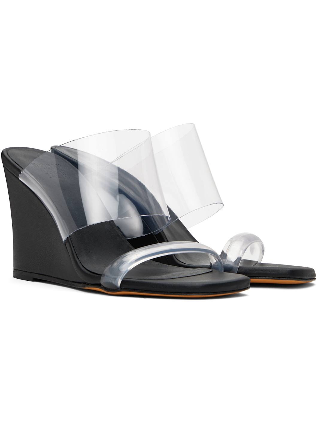 Black Olympia Heeled Sandals - 4