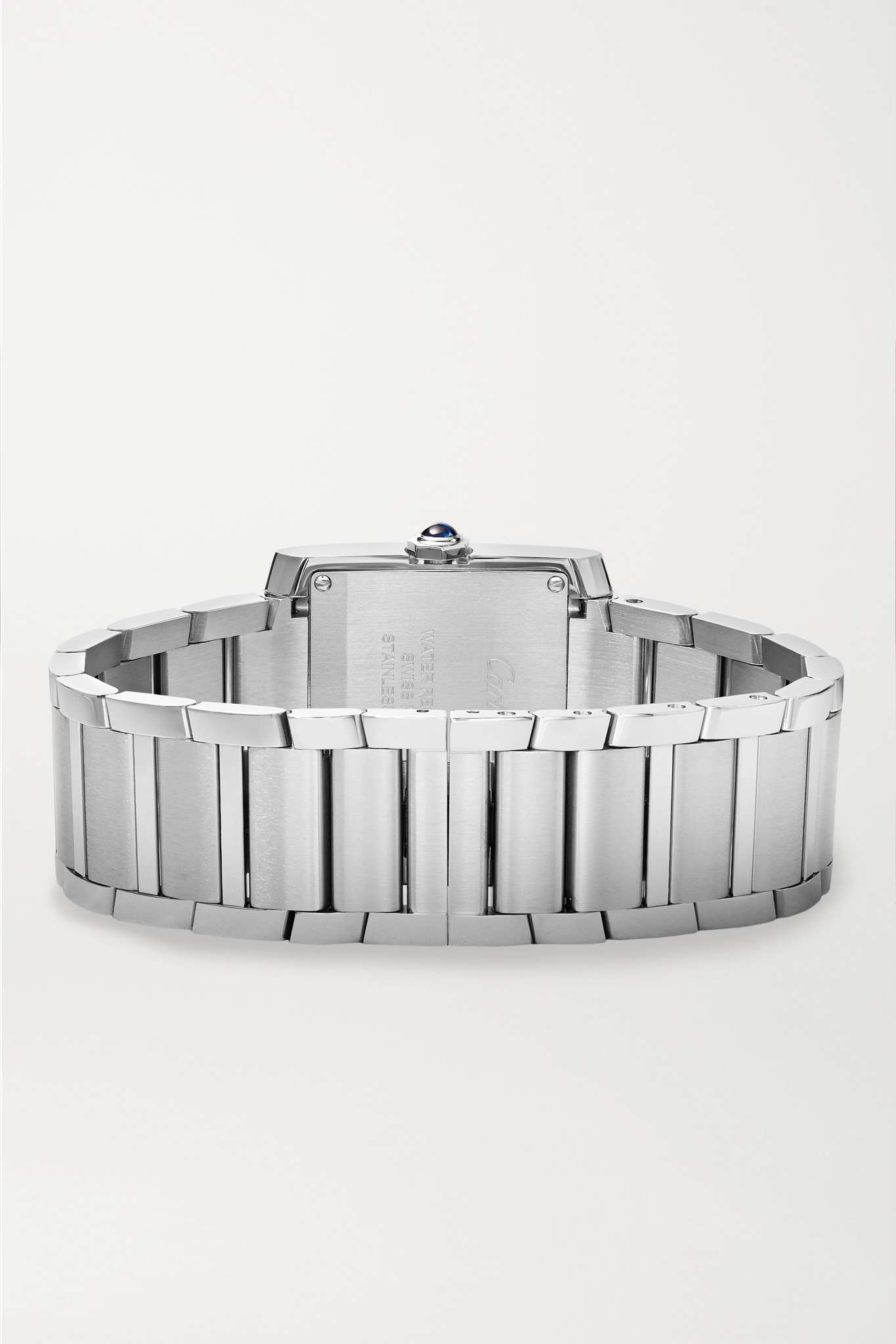 Tank Française 32mm medium stainless steel and diamond watch - 6
